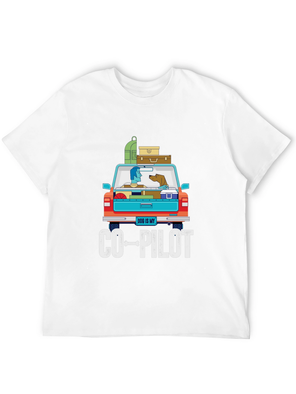 Dog Is My Co-Pilot Graphic T-Shirt