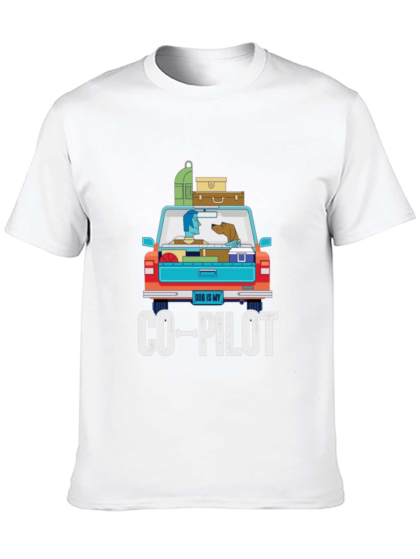 Dog Is My Co-Pilot Graphic T-Shirt