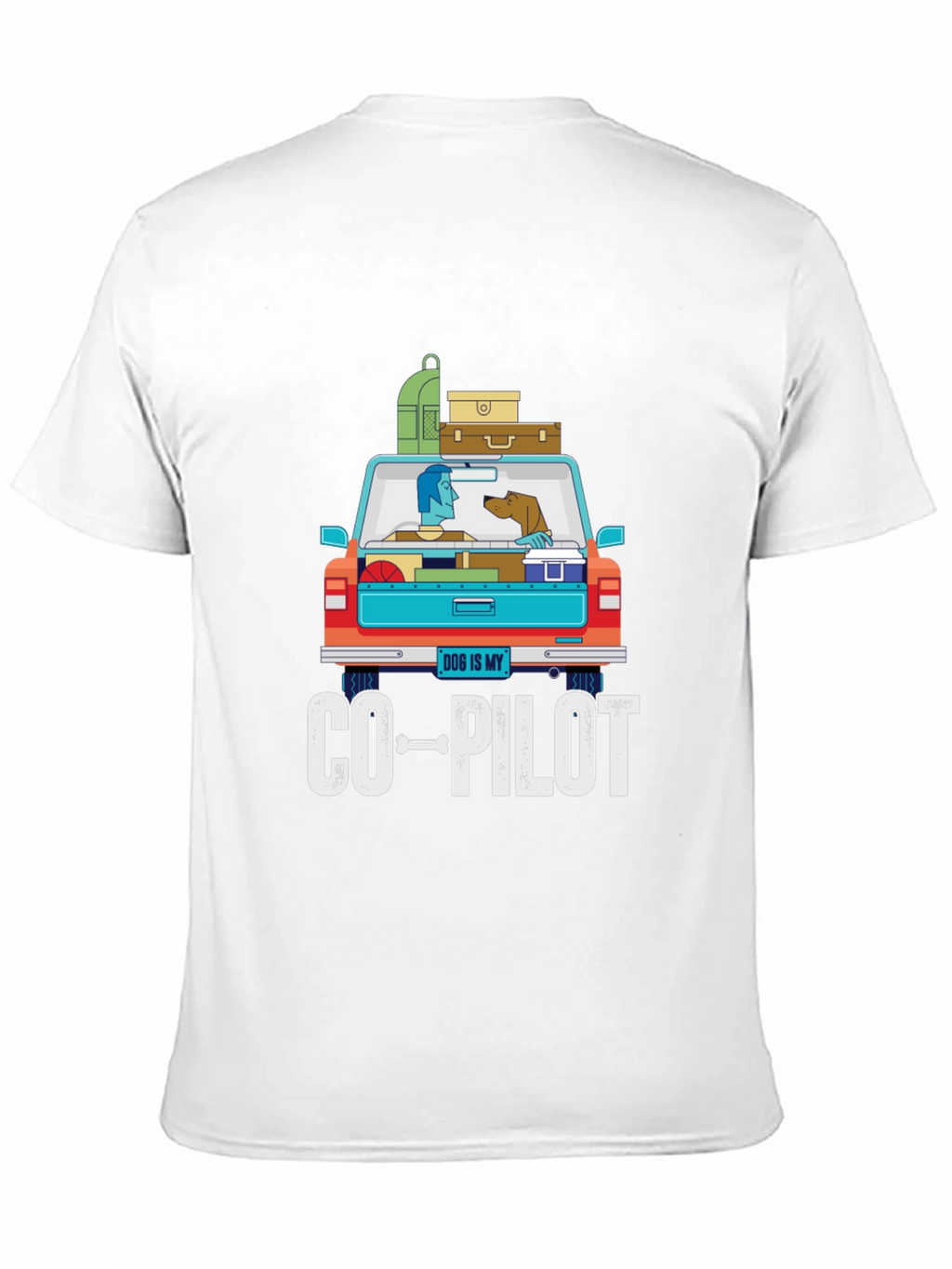Dog Is My Co-Pilot Graphic T-Shirt