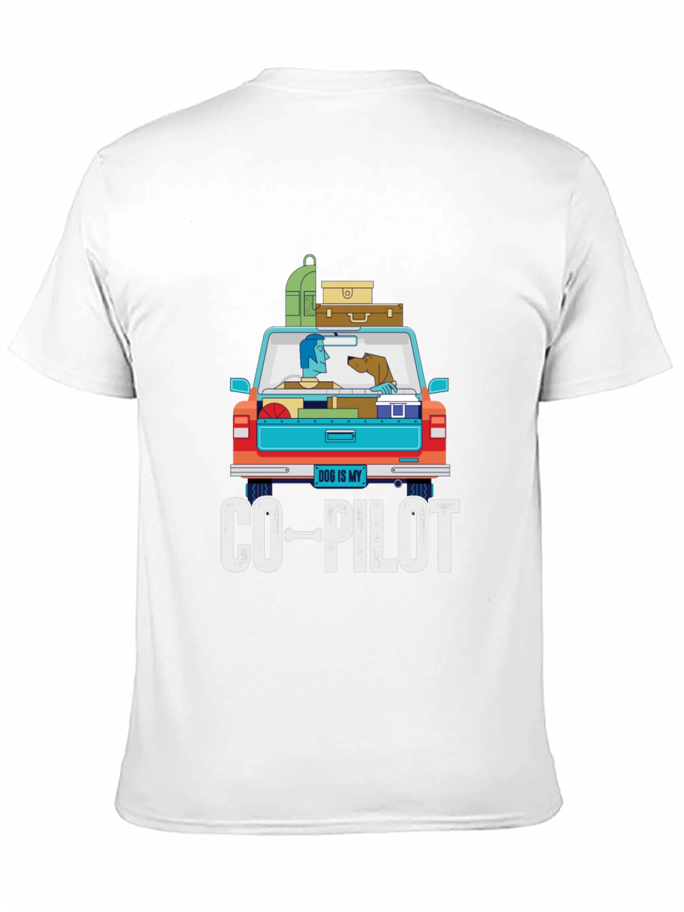 Dog Is My Co-Pilot Graphic T-Shirt
