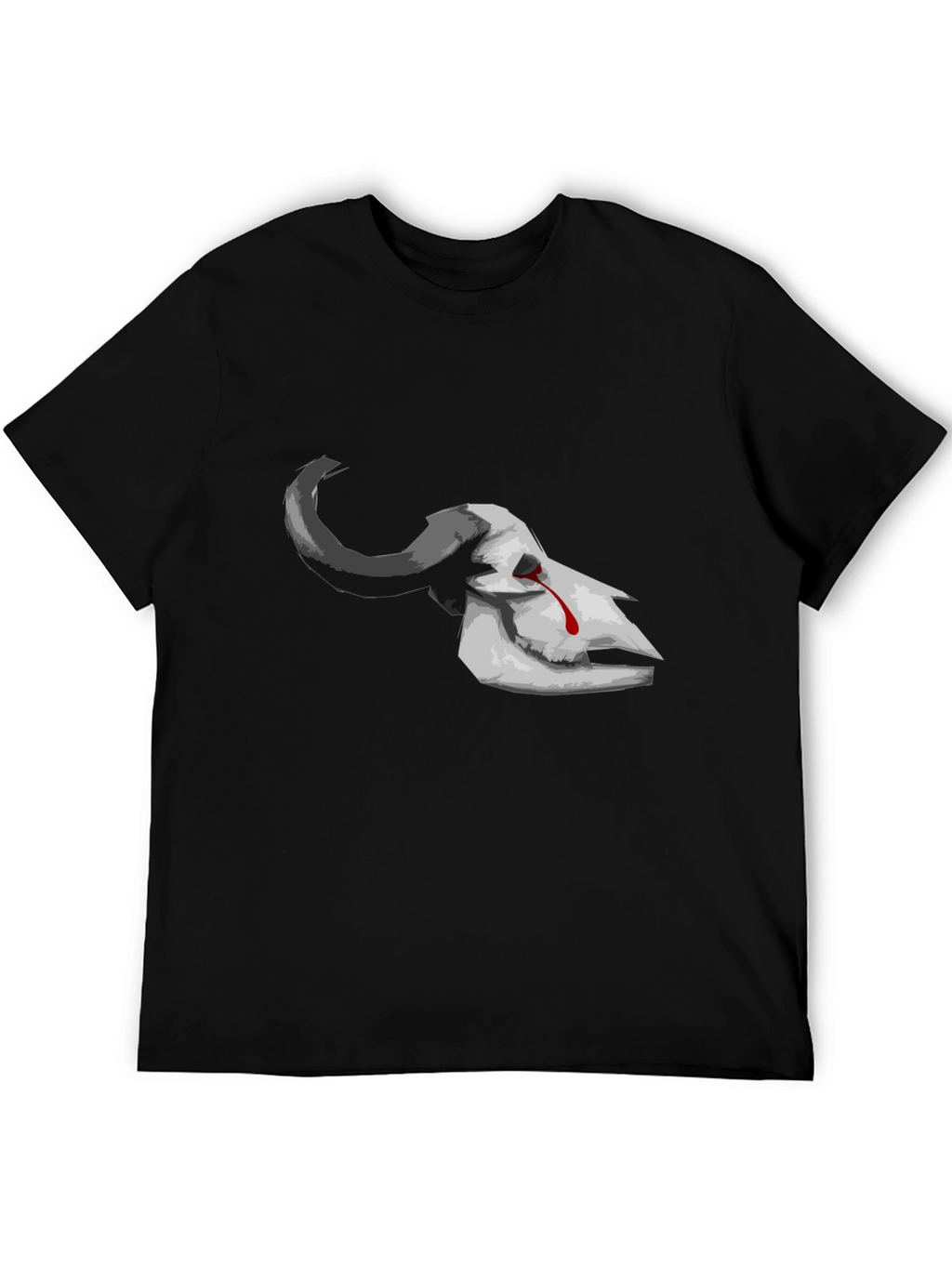 Bleeding Skull Graphic Tee - Dark Aesthetic