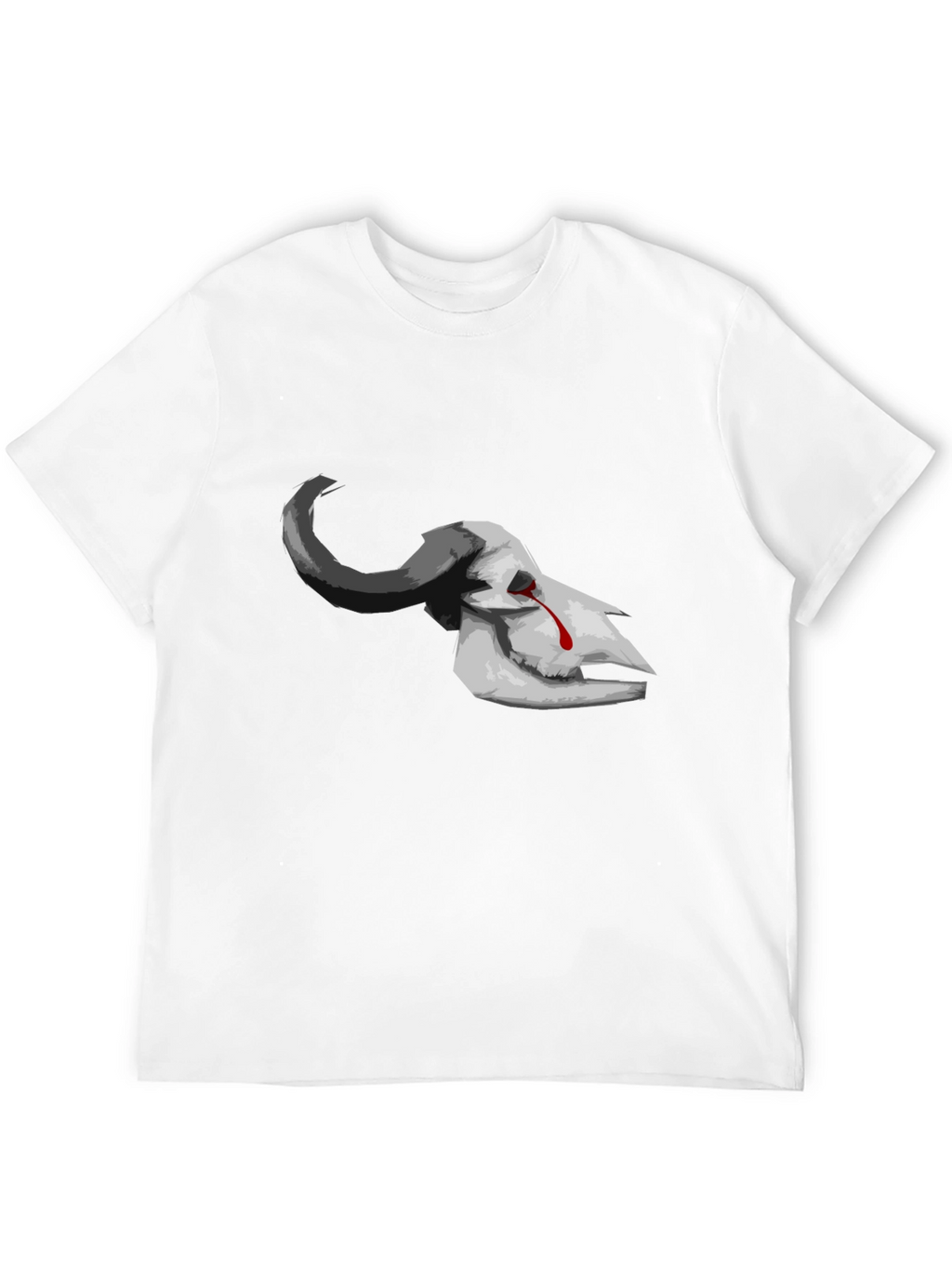 Bleeding Skull Graphic Tee - Dark Aesthetic