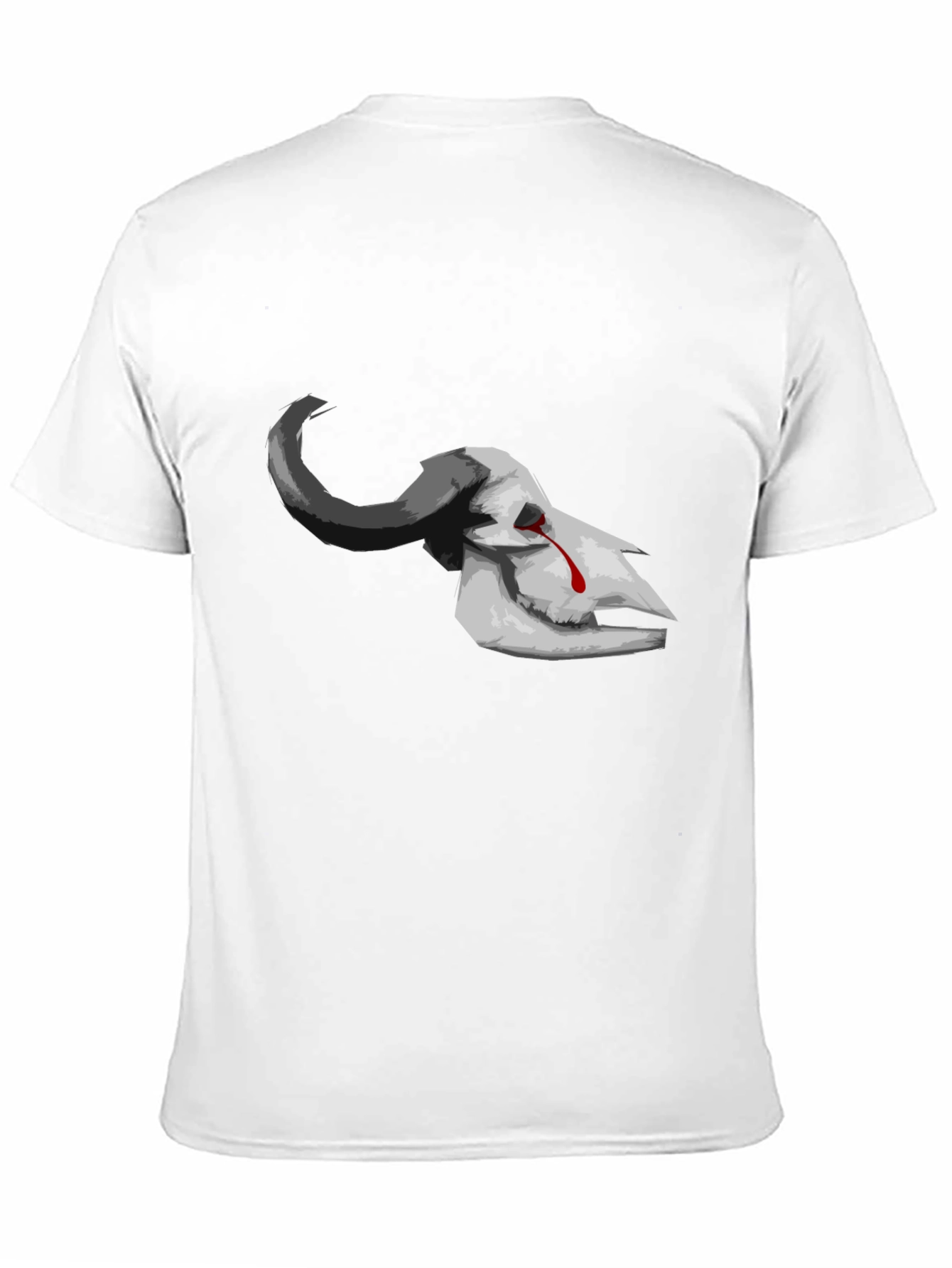 Bleeding Skull Graphic Tee - Dark Aesthetic