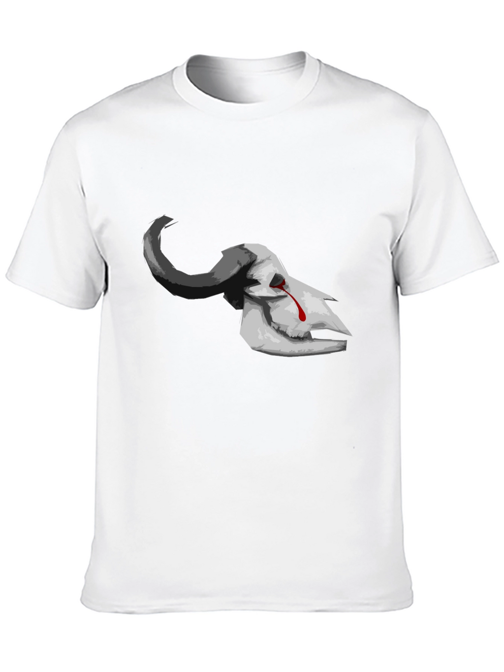 Bleeding Skull Graphic Tee - Dark Aesthetic