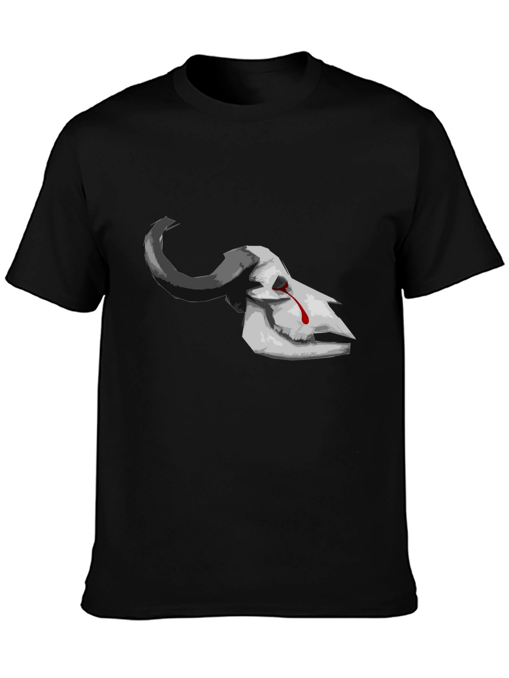Bleeding Skull Graphic Tee - Dark Aesthetic