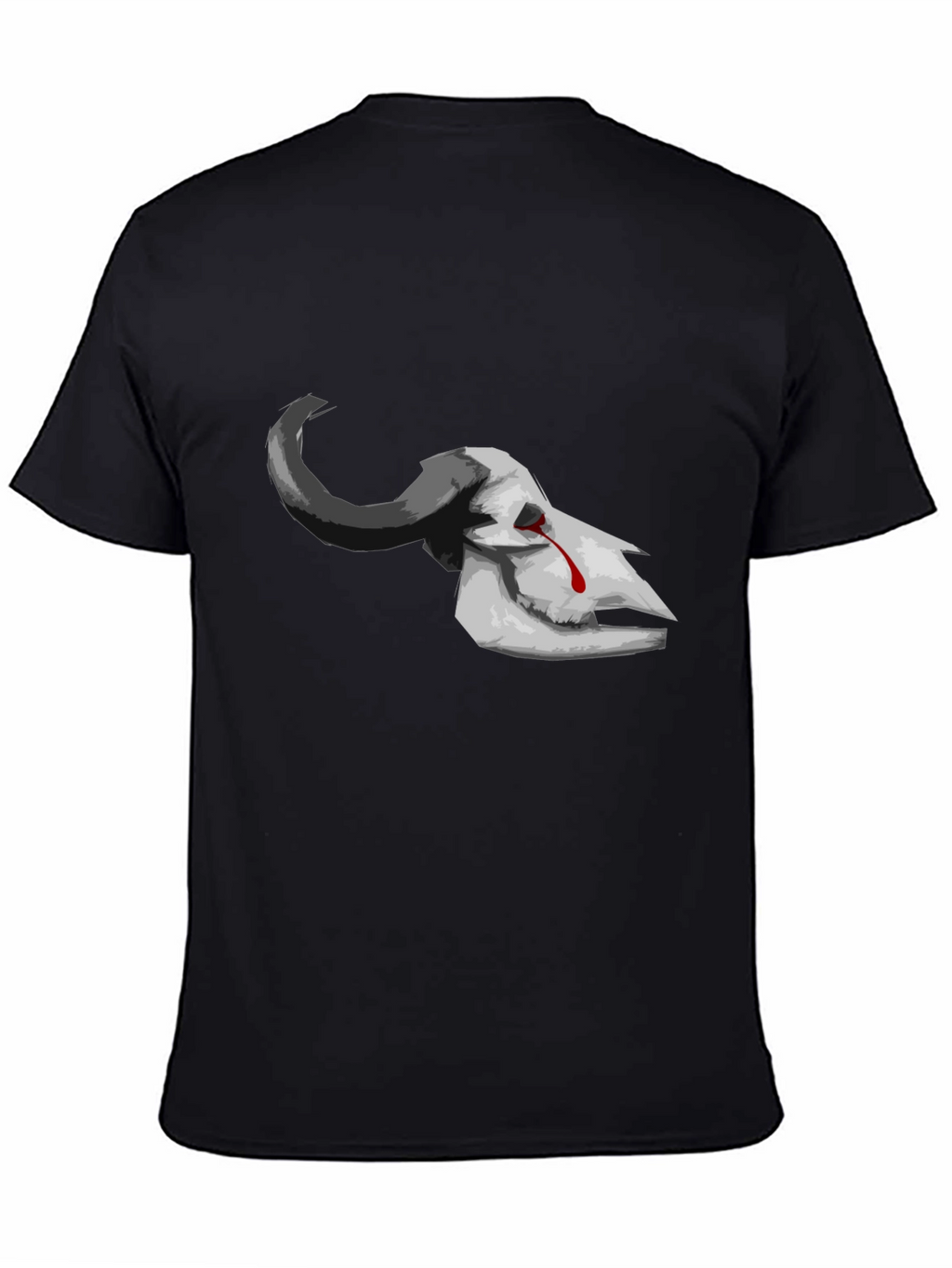 Bleeding Skull Graphic Tee - Dark Aesthetic
