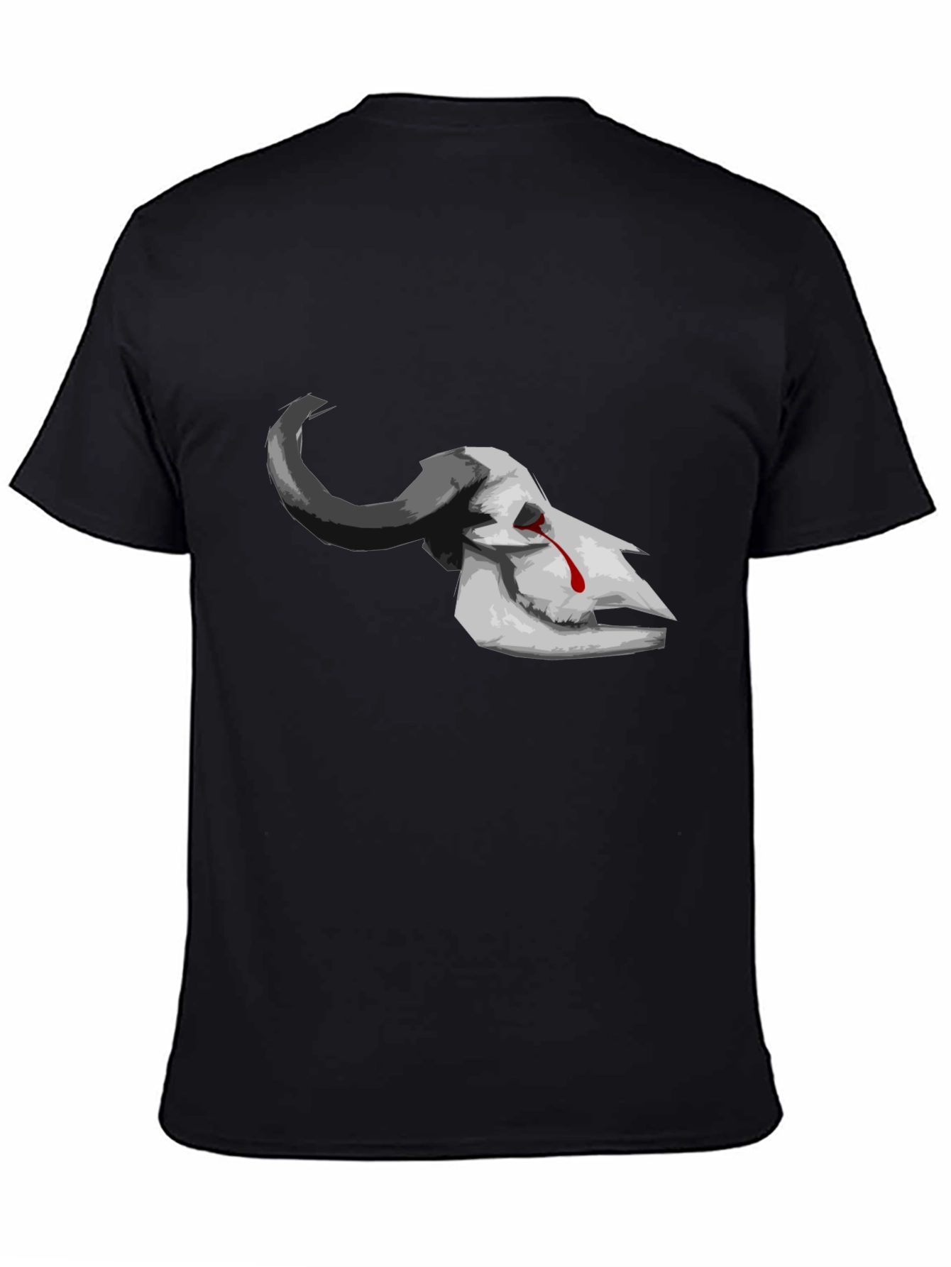 Bleeding Skull Graphic Tee - Dark Aesthetic