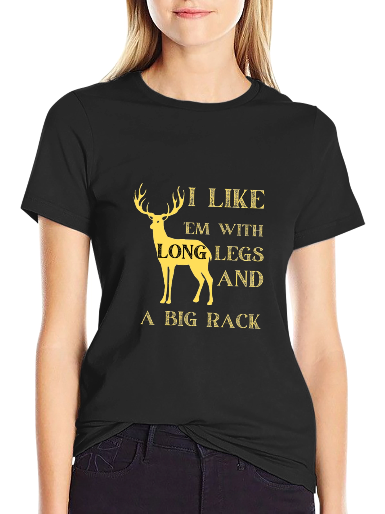 I Like Em Long Legs Big Rack T-Shirt
