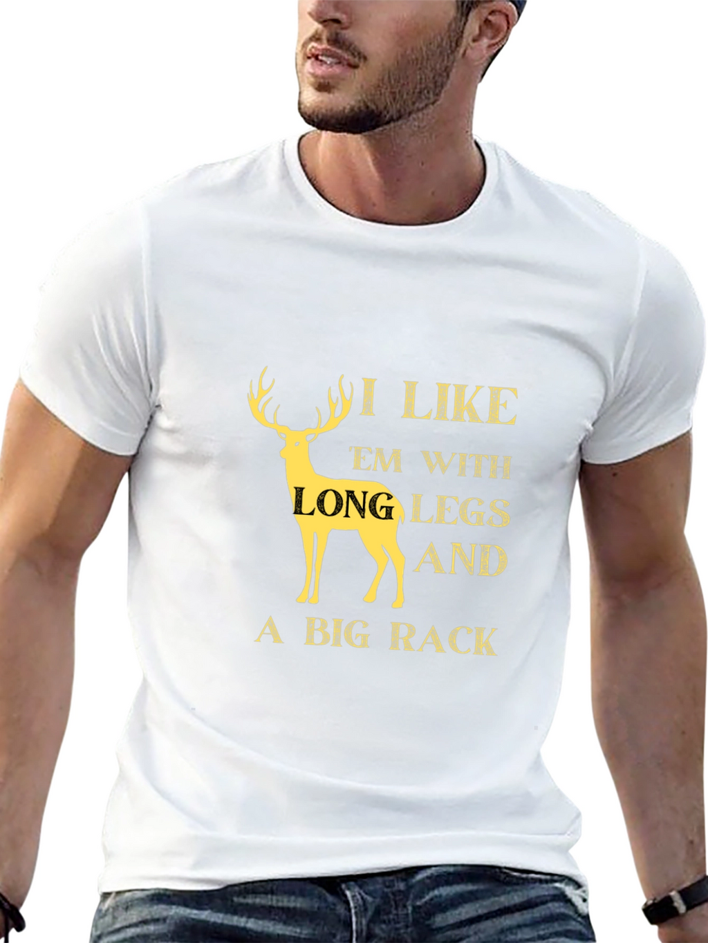 I Like Em Long Legs Big Rack T-Shirt