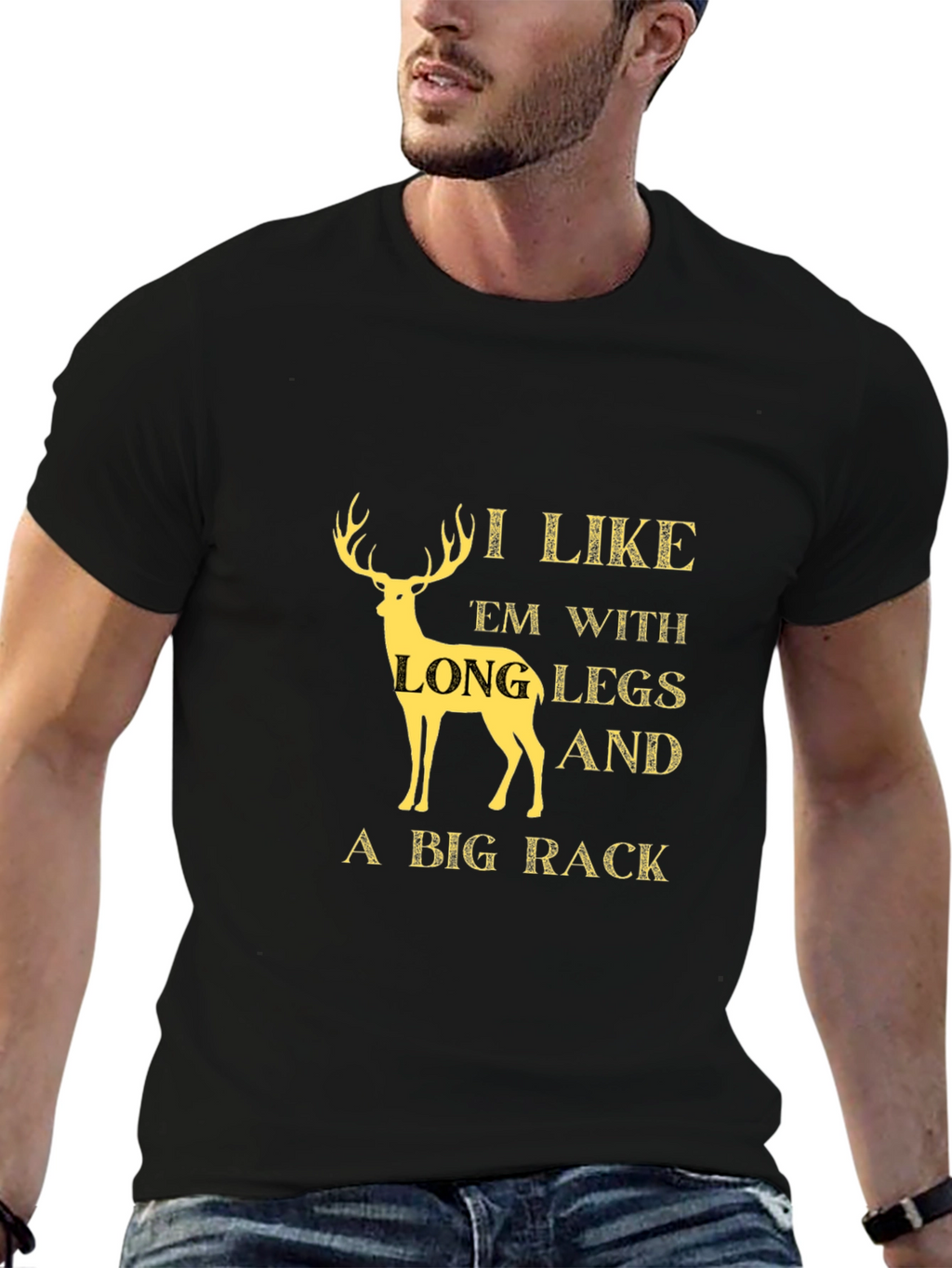 I Like Em Long Legs Big Rack T-Shirt