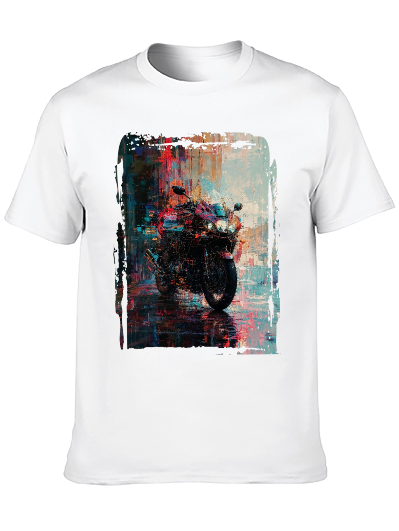 Motorcycle Graphic Tee - Urban Style Black T-Shirt