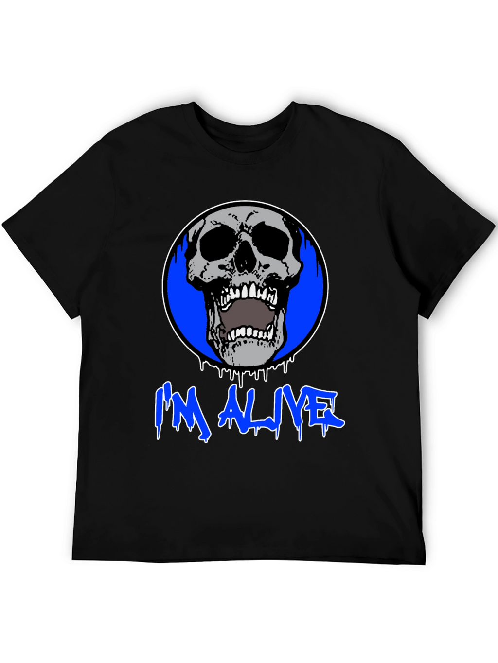 Im Alive Skull Graphic Black T-Shirt