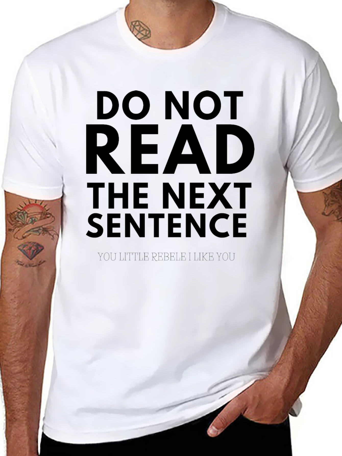 Funny Do Not Read Graphic Tee - Soft Cotton