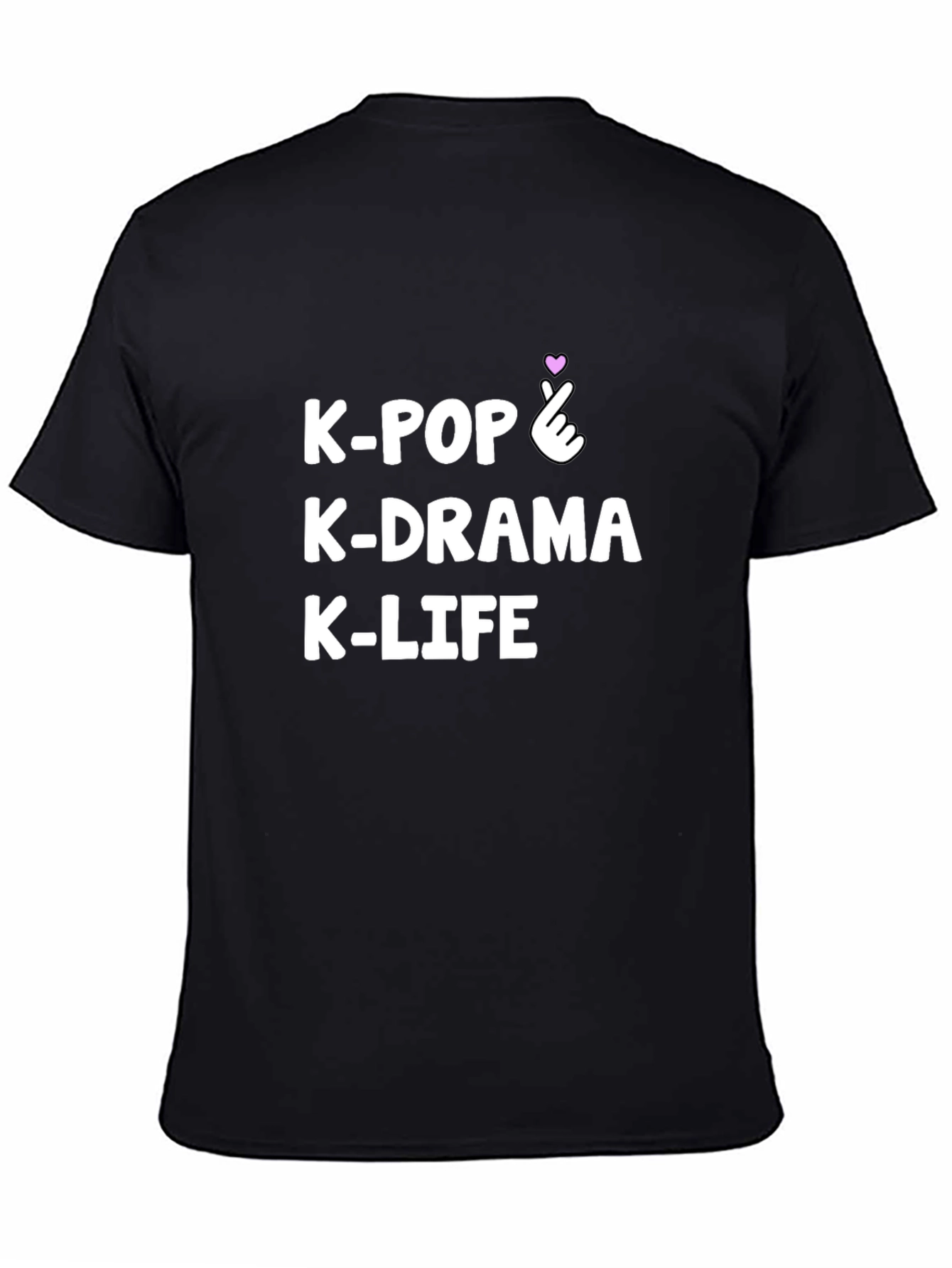 K-Pop K-Drama K-Life Black Graphic Tee