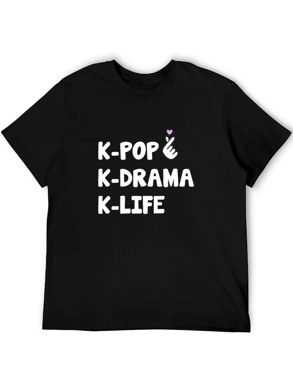 K-Pop K-Drama K-Life Black Graphic Tee