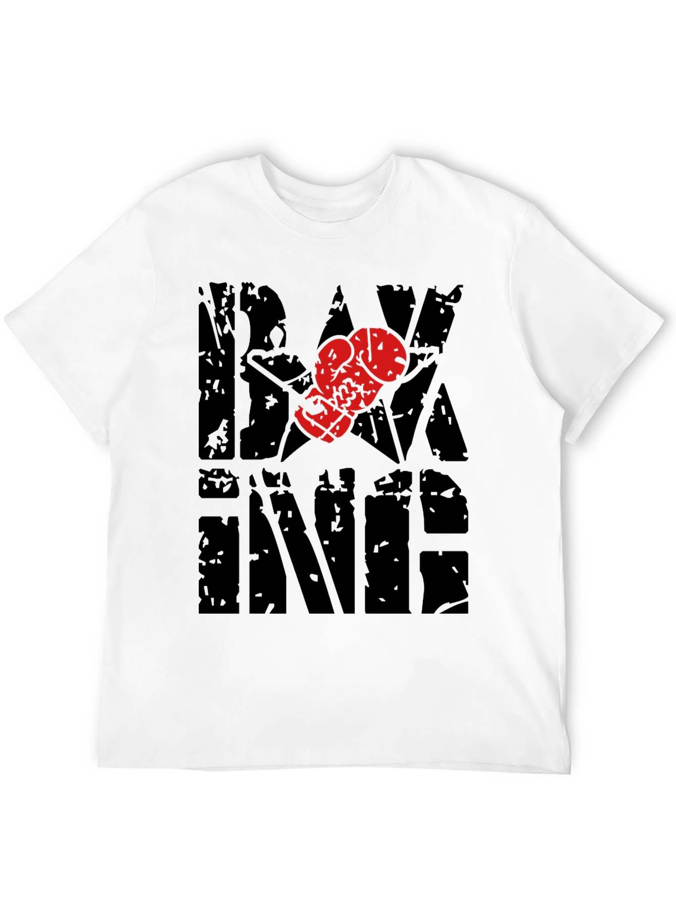 Boxing T-Shirt with Glove Graphic