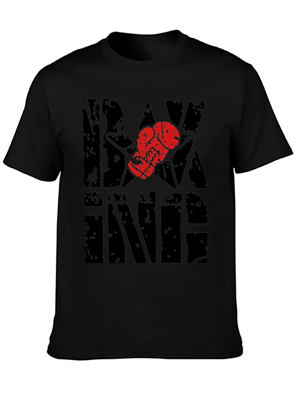 Boxing T-Shirt with Glove Graphic