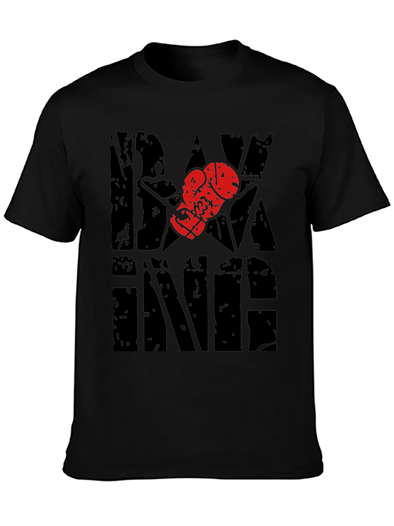 Boxing T-Shirt with Glove Graphic