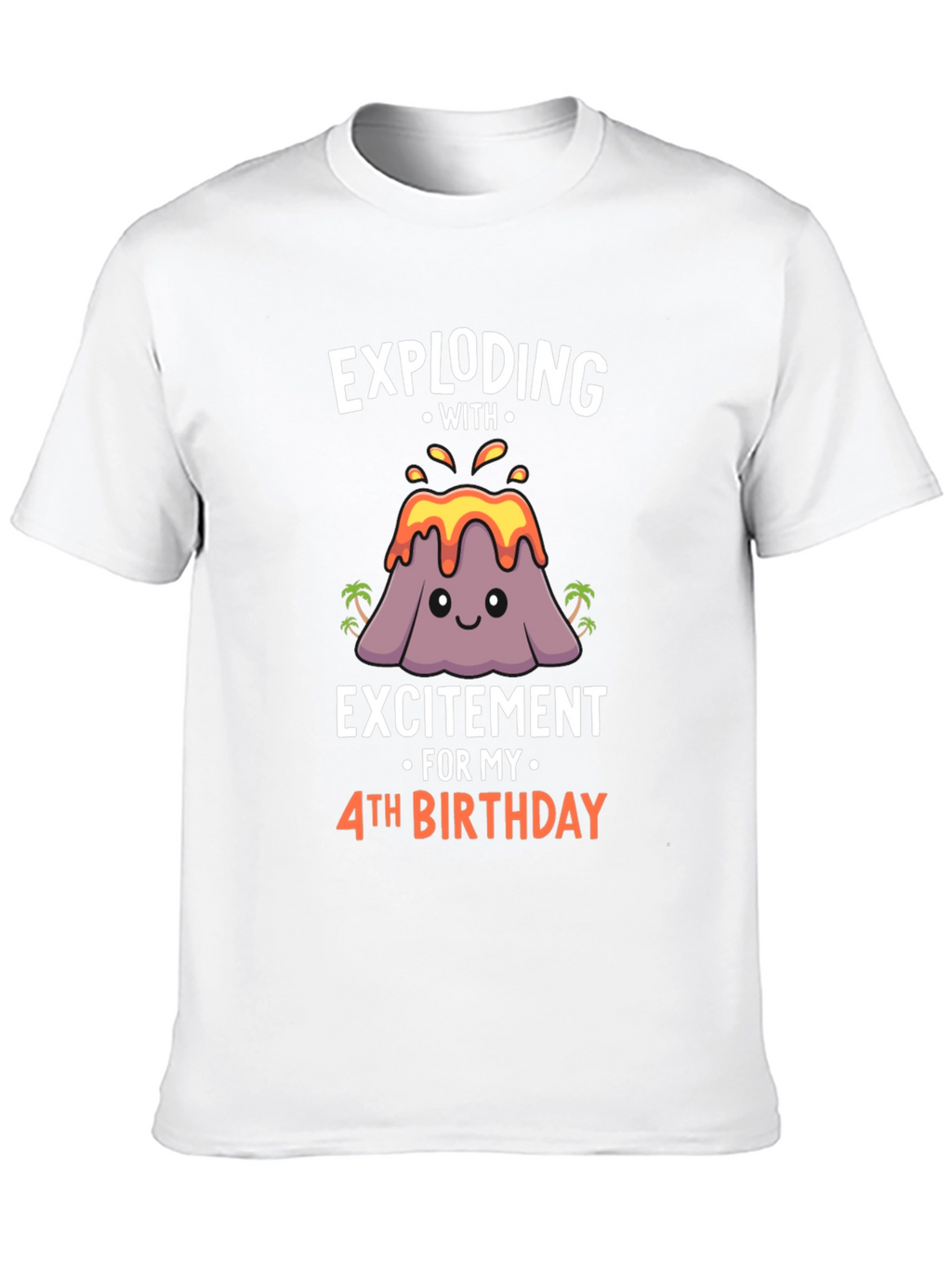 Exploding With Excitement 4th Birthday T-Shirt