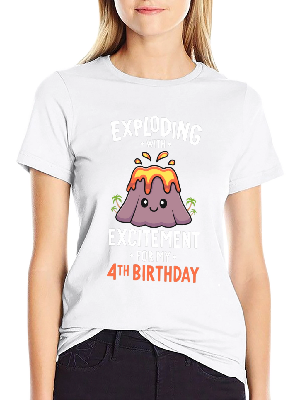 Exploding With Excitement 4th Birthday T-Shirt