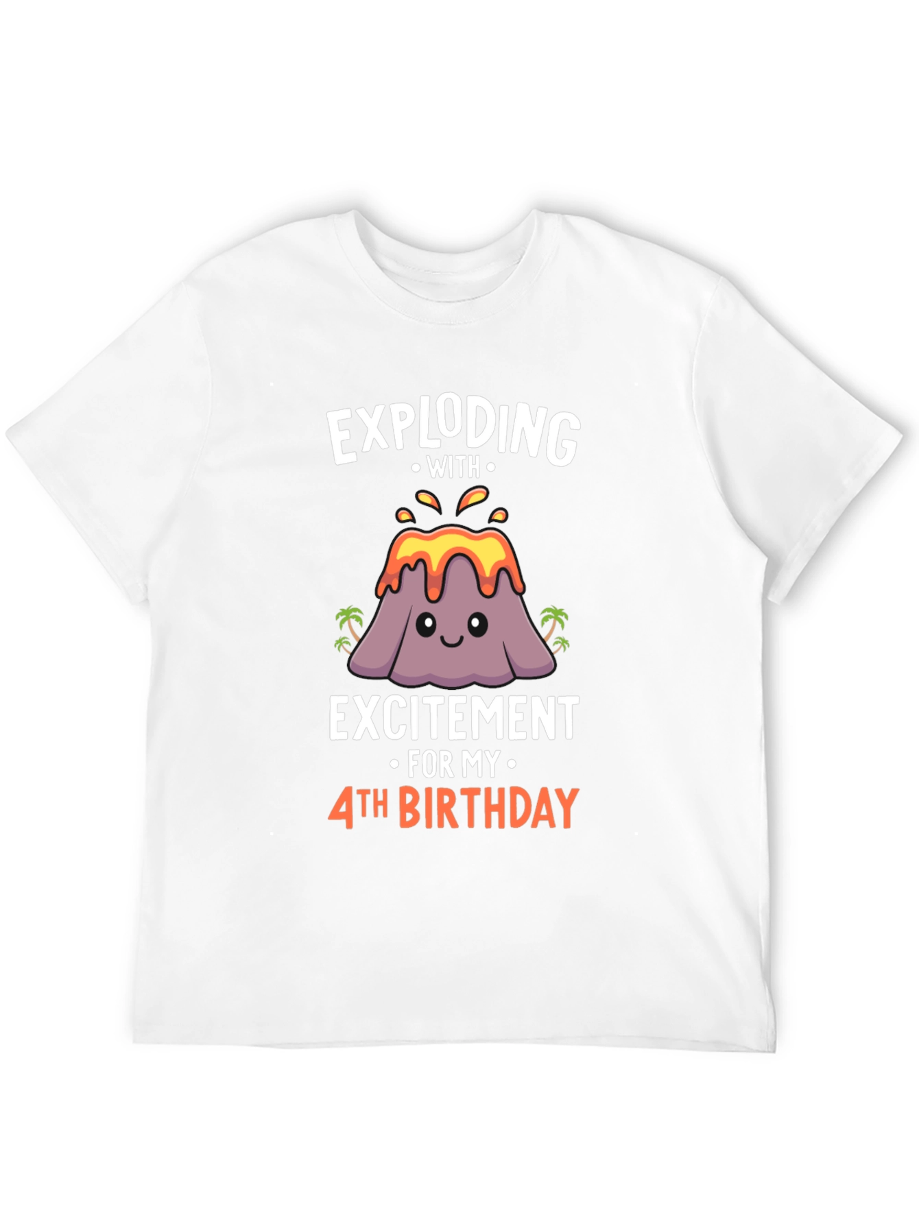Exploding With Excitement 4th Birthday T-Shirt