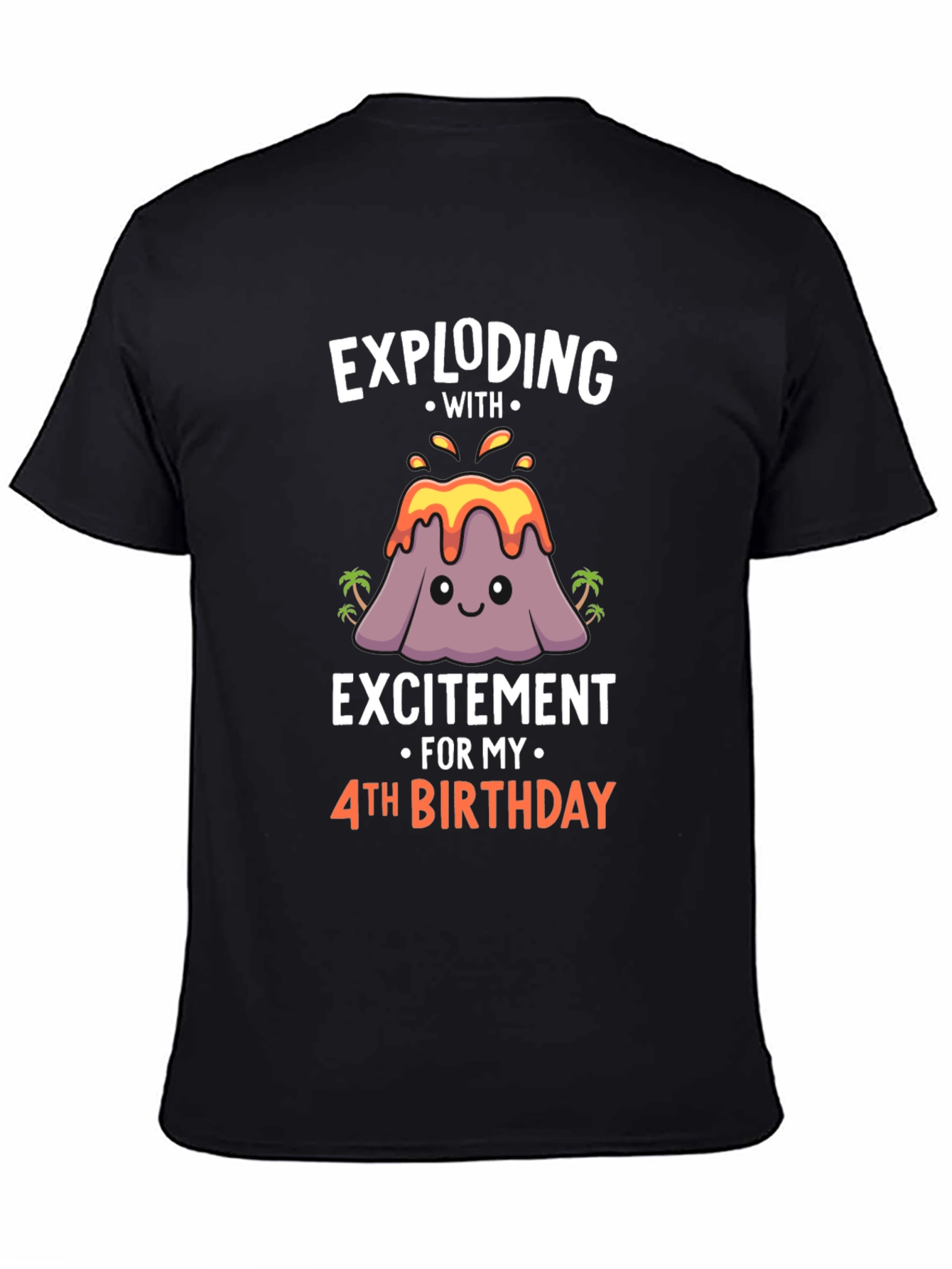 Exploding With Excitement 4th Birthday T-Shirt
