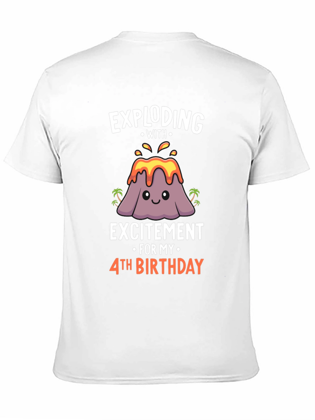 Exploding With Excitement 4th Birthday T-Shirt