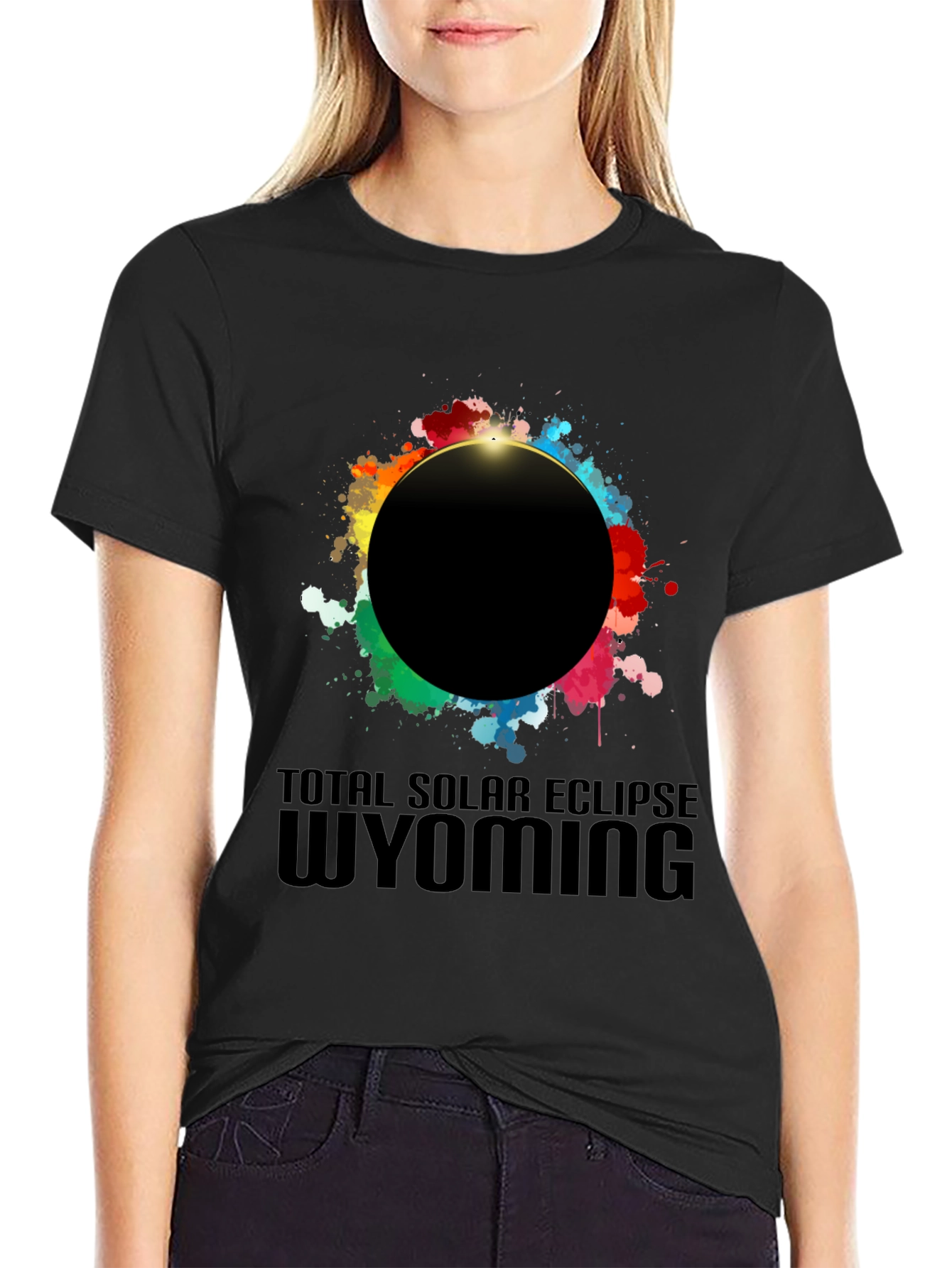 Total Solar Eclipse Wyoming Graphic Tee