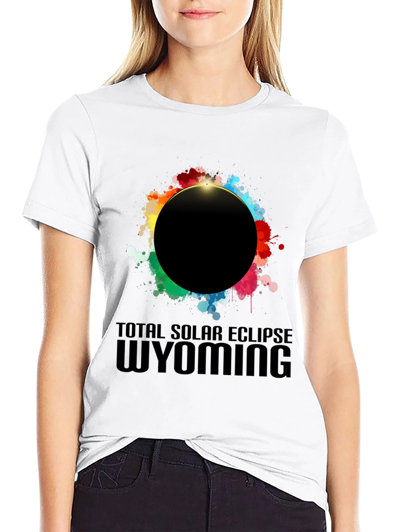 Total Solar Eclipse Wyoming Graphic Tee