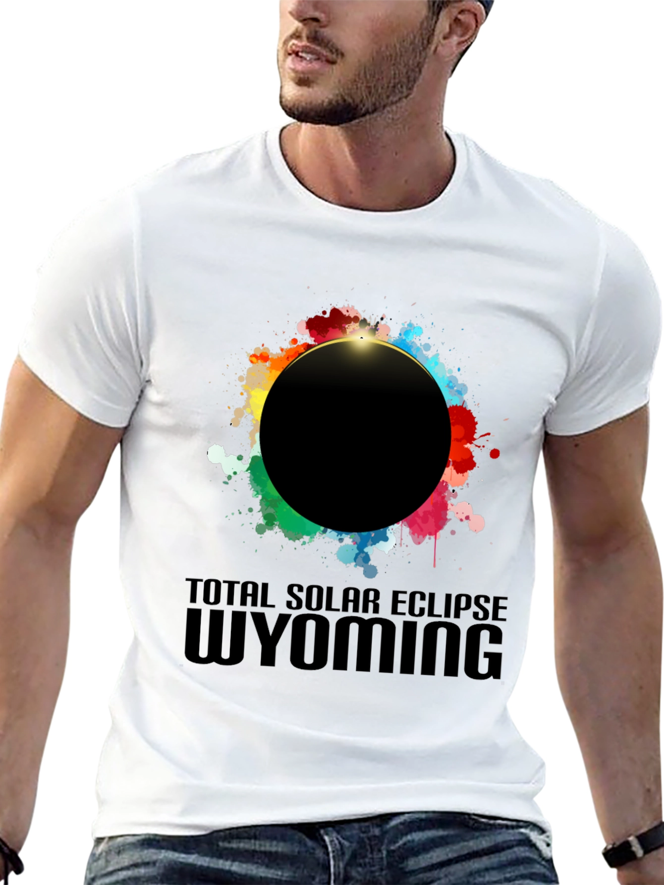 Total Solar Eclipse Wyoming Graphic Tee