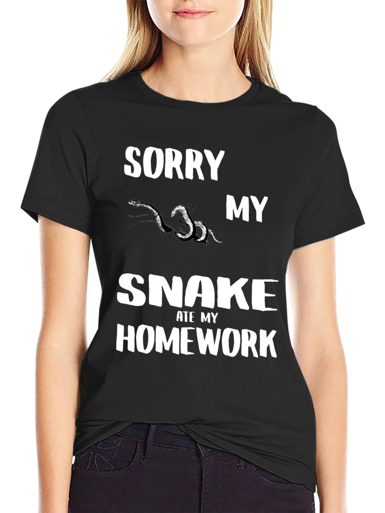 Funny Snake Ate My Homework T-Shirt