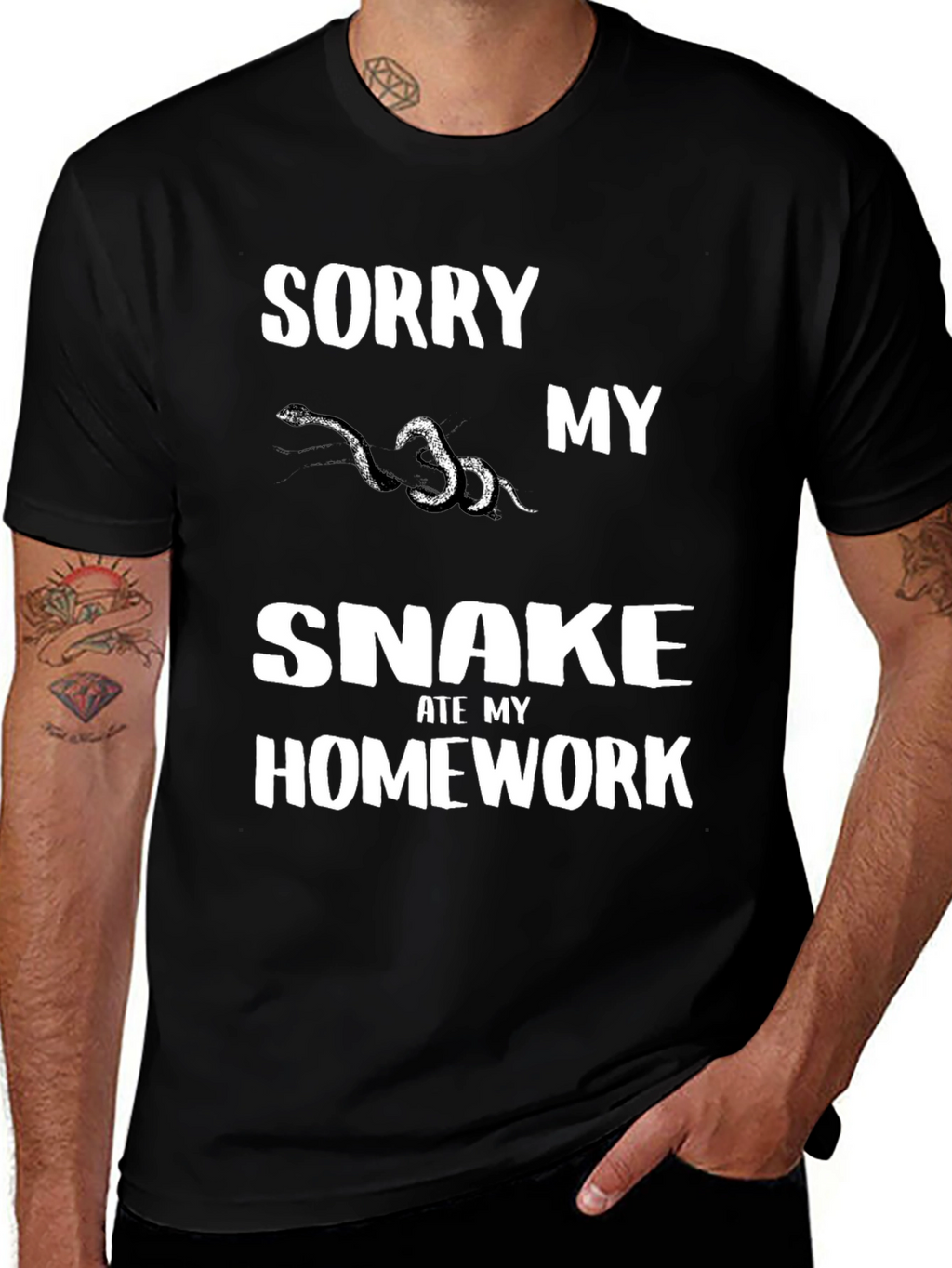 Funny Snake Ate My Homework T-Shirt