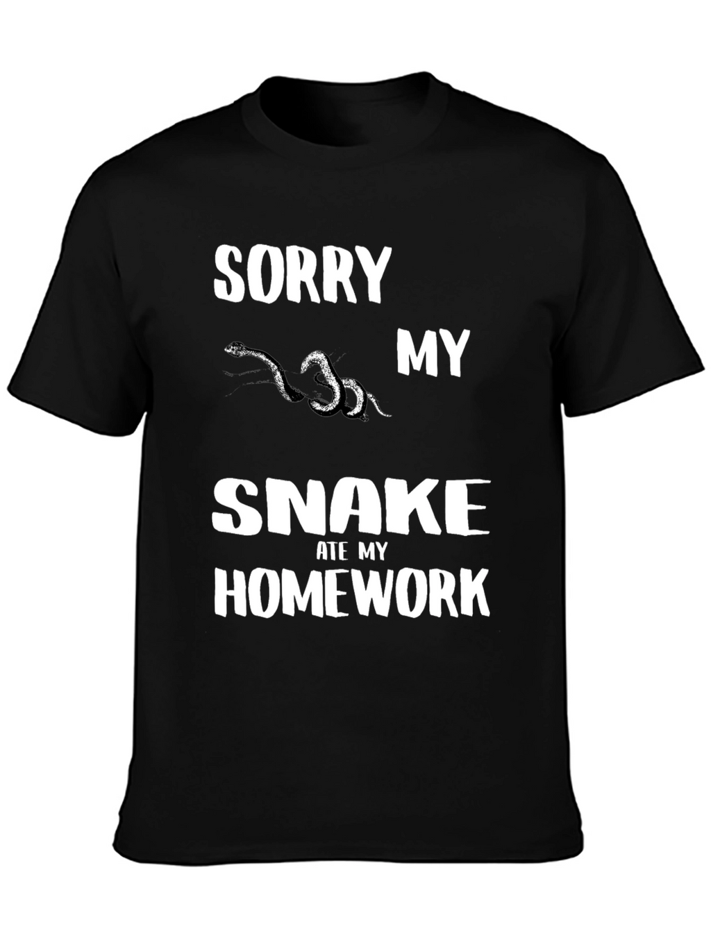Funny Snake Ate My Homework T-Shirt