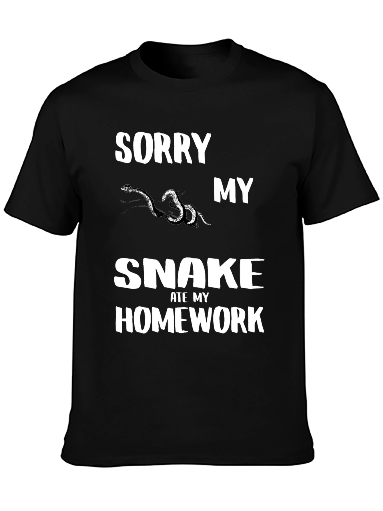 Funny Snake Ate My Homework T-Shirt