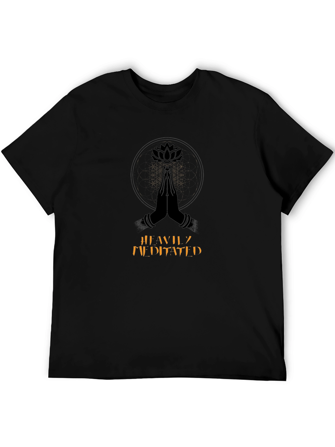 Meditated Lotus Graphic T-Shirt - Casual Comfort
