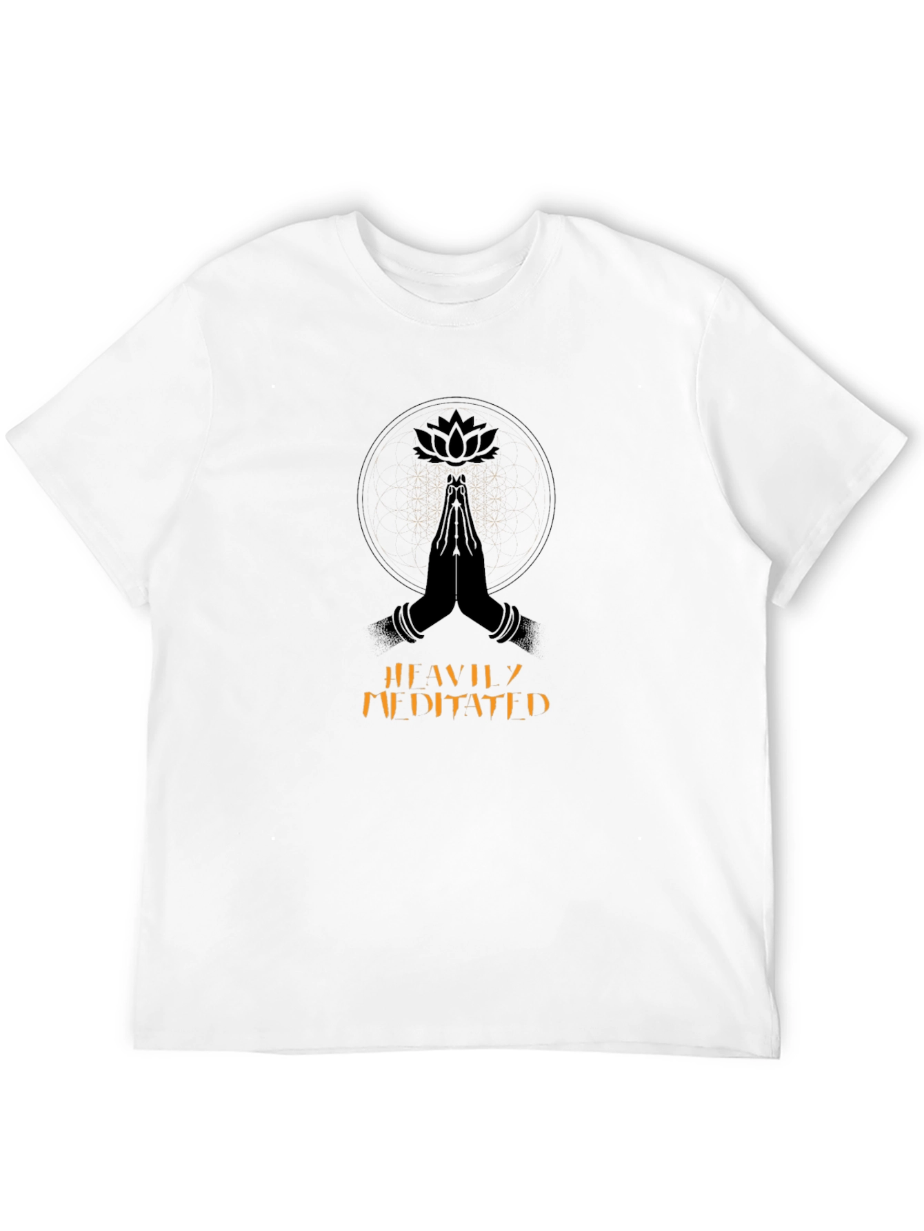 Meditated Lotus Graphic T-Shirt - Casual Comfort