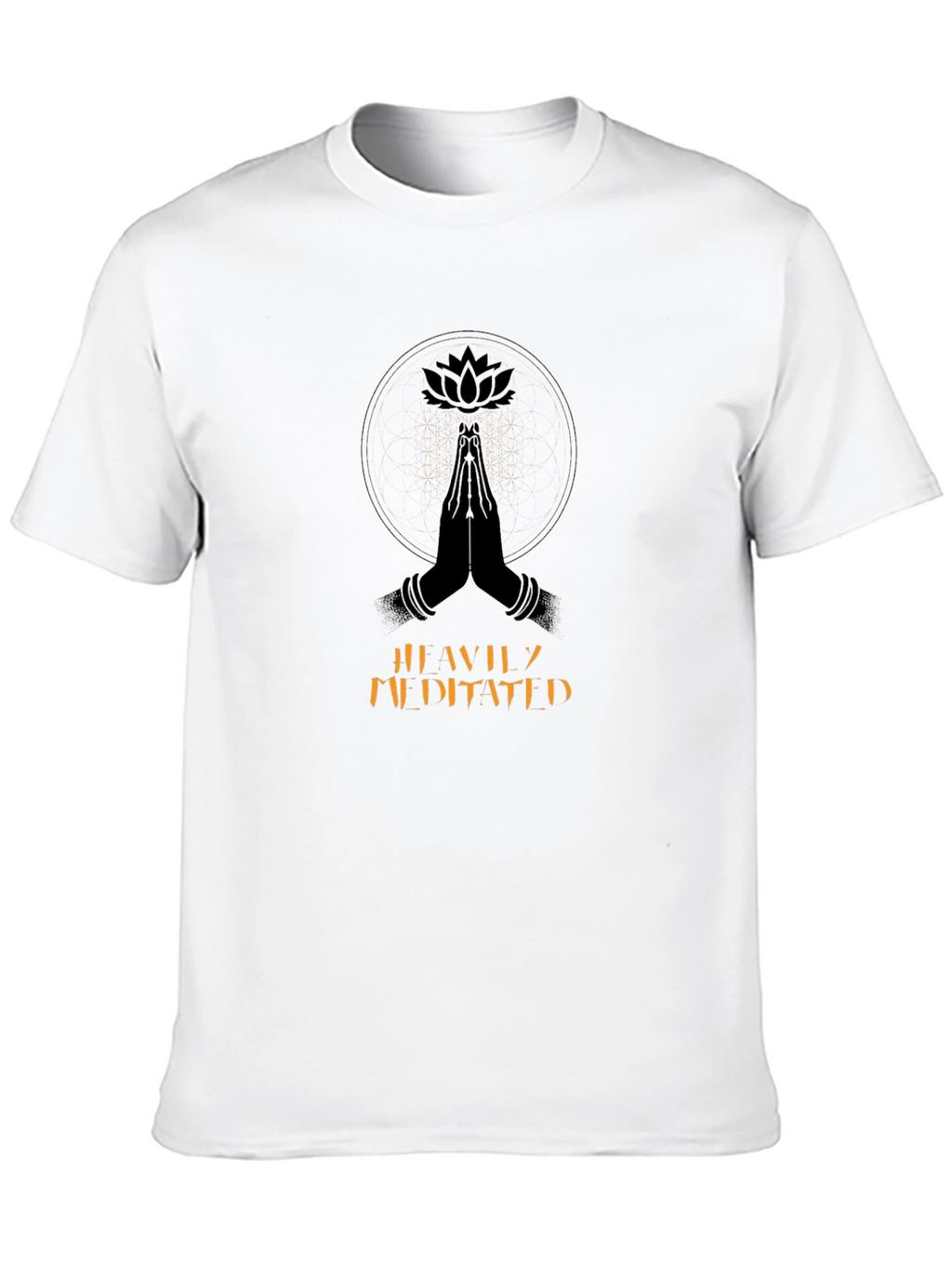 Meditated Lotus Graphic T-Shirt - Casual Comfort