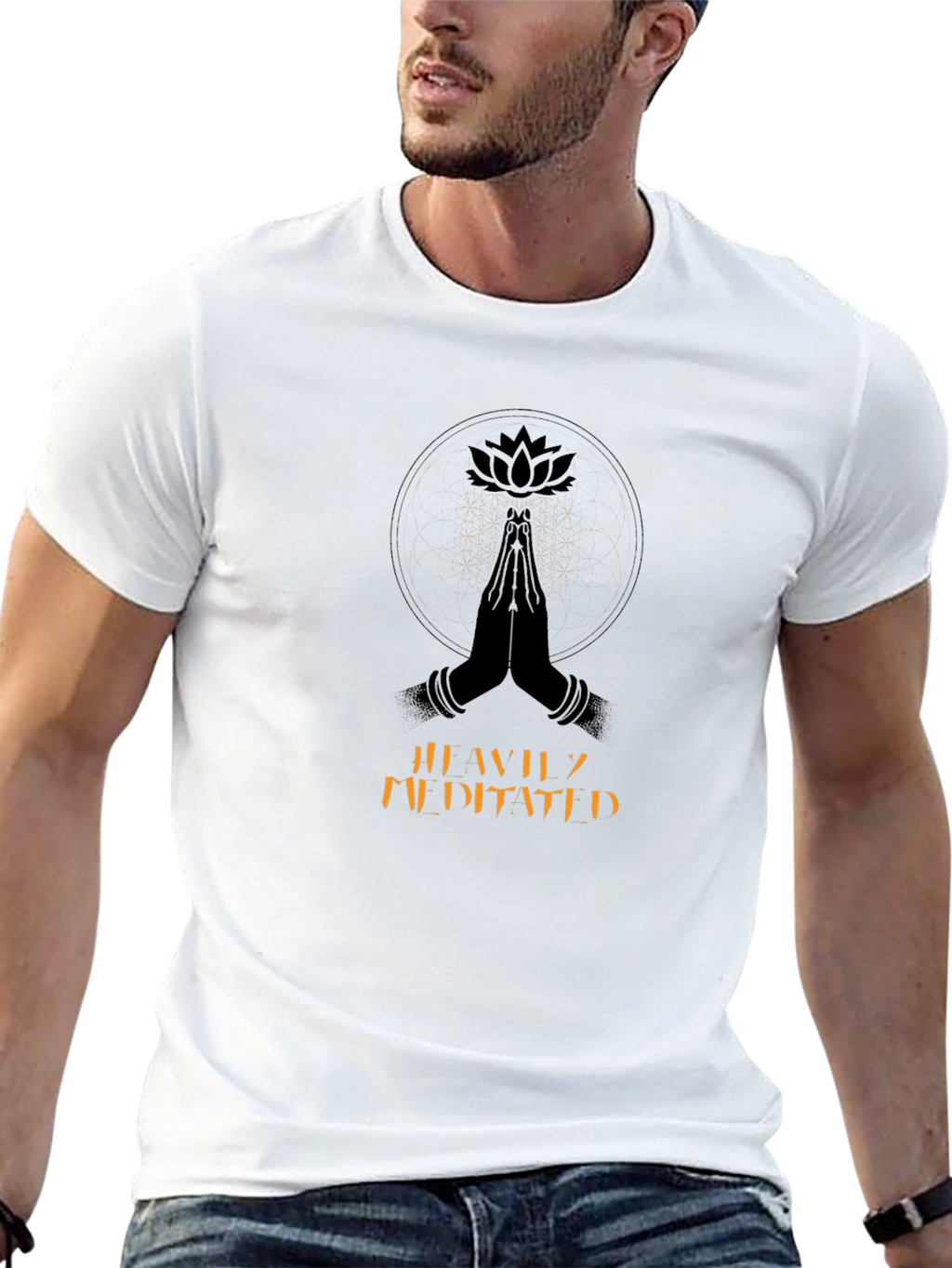 Meditated Lotus Graphic T-Shirt - Casual Comfort
