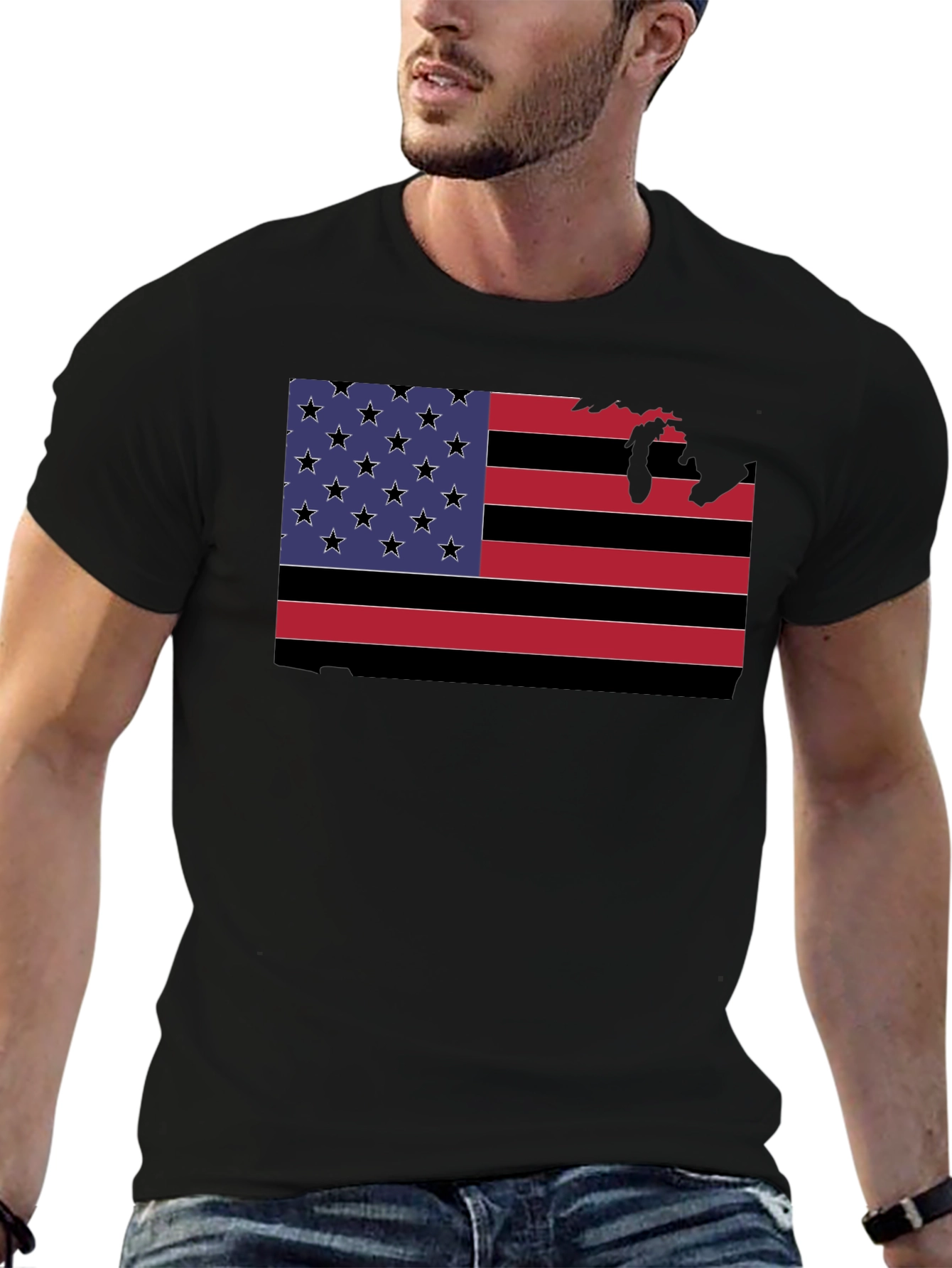 American Flag State Pride Graphic Tee