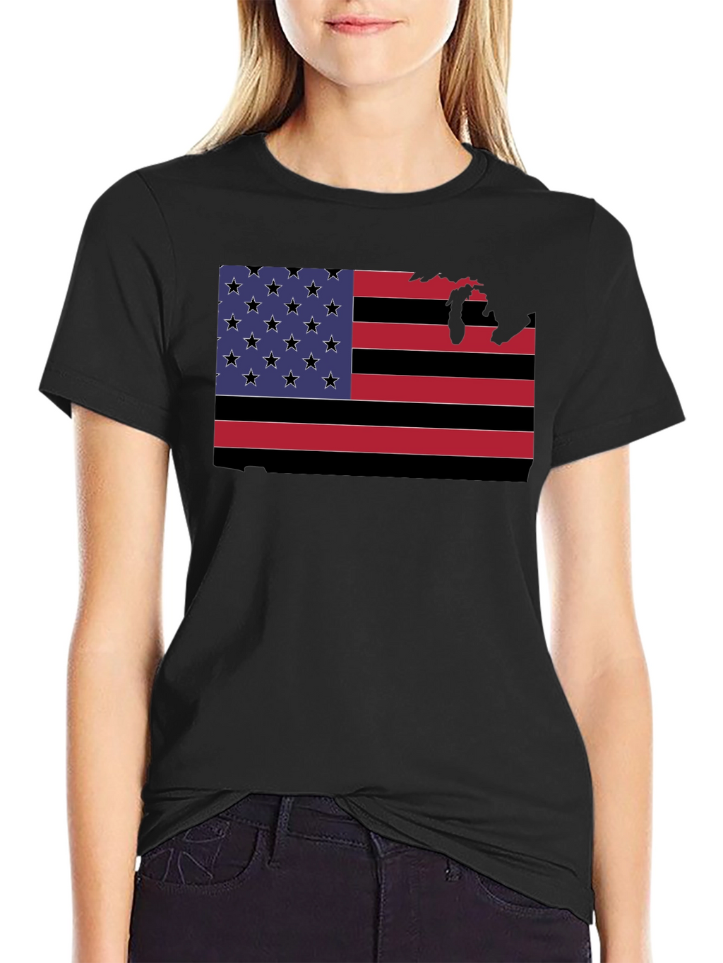 American Flag State Pride Graphic Tee