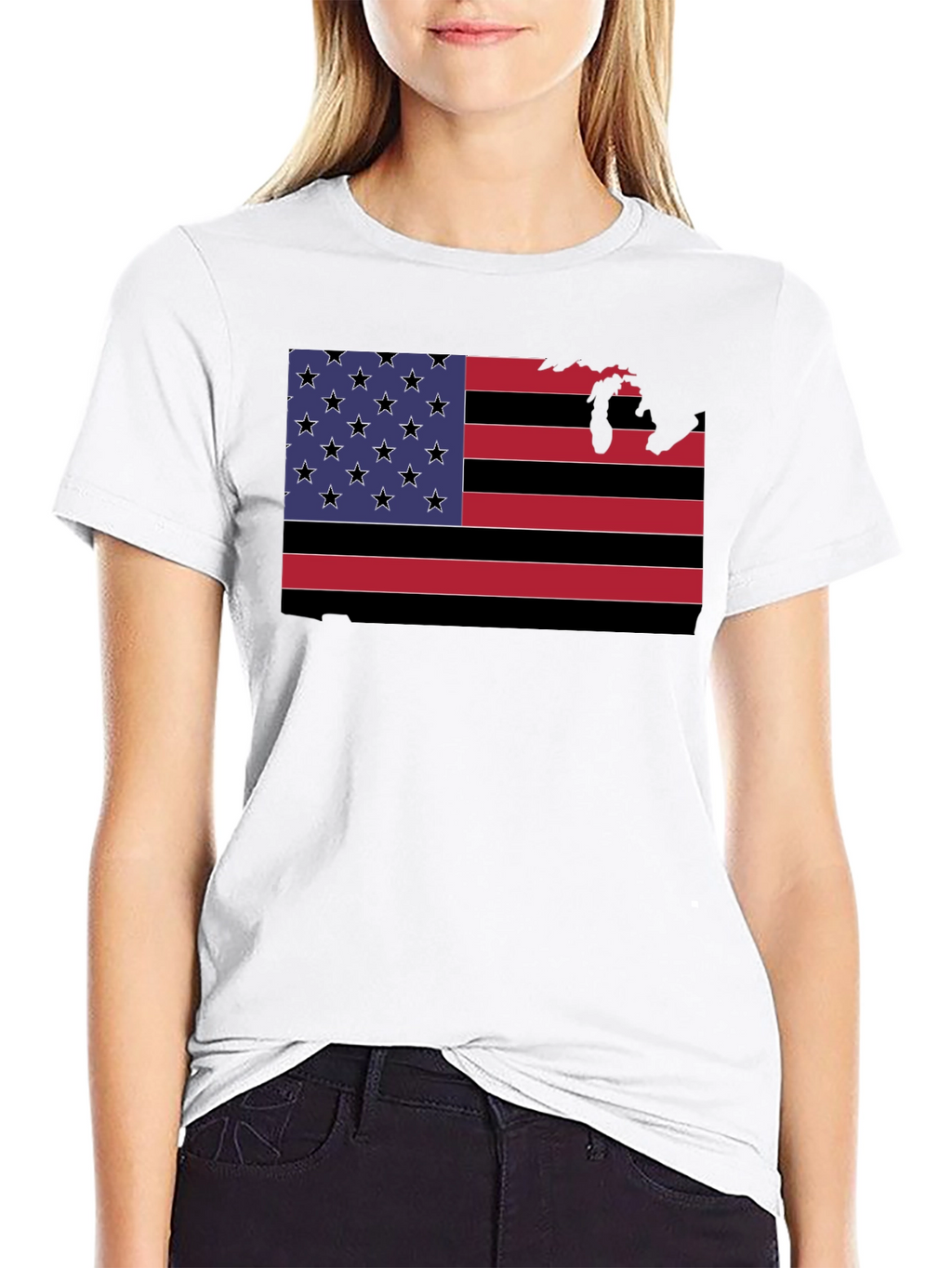 American Flag State Pride Graphic Tee