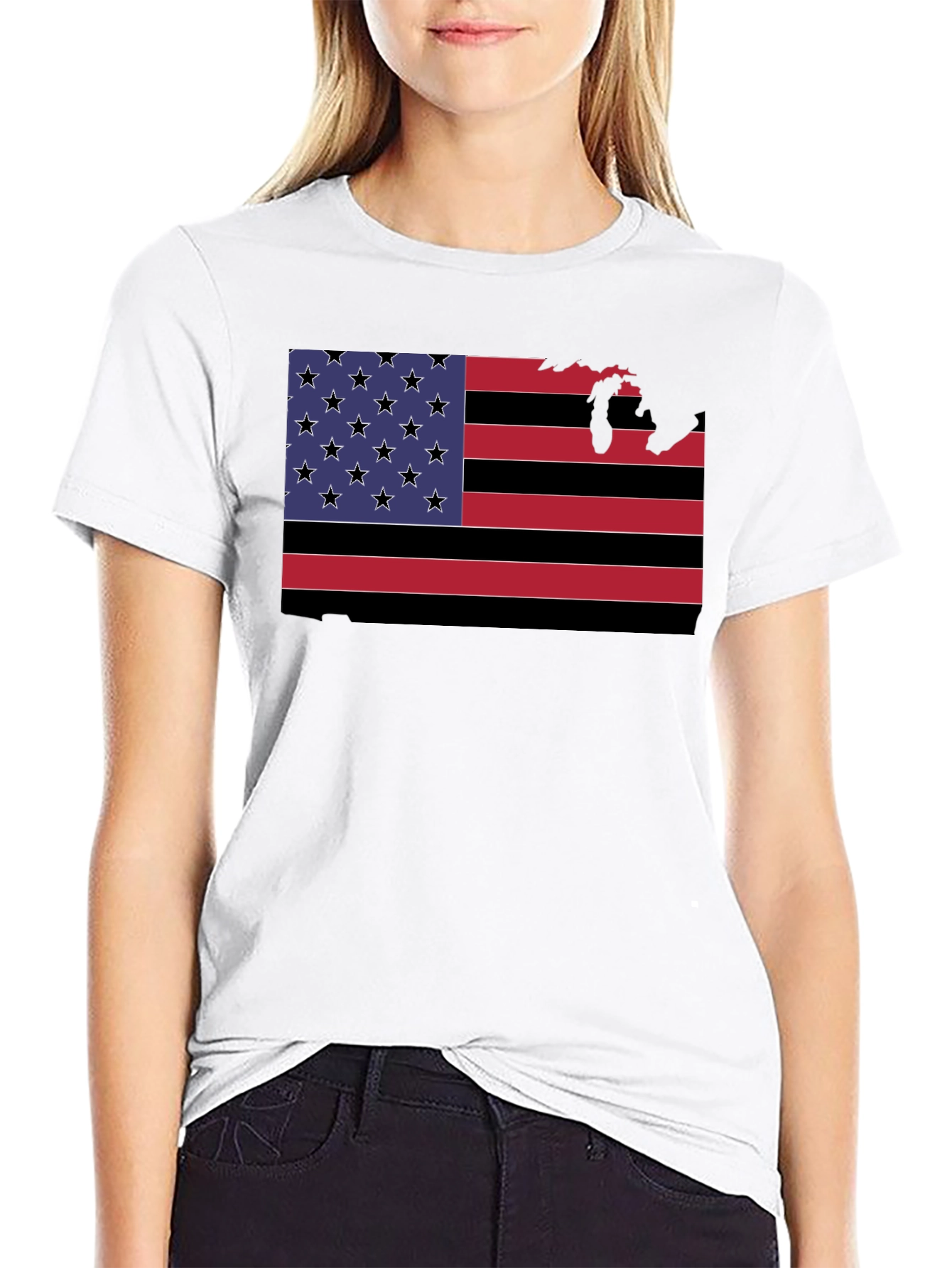 American Flag State Pride Graphic Tee