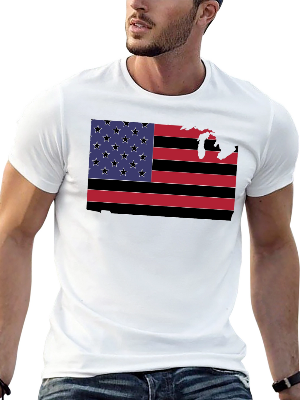 American Flag State Pride Graphic Tee