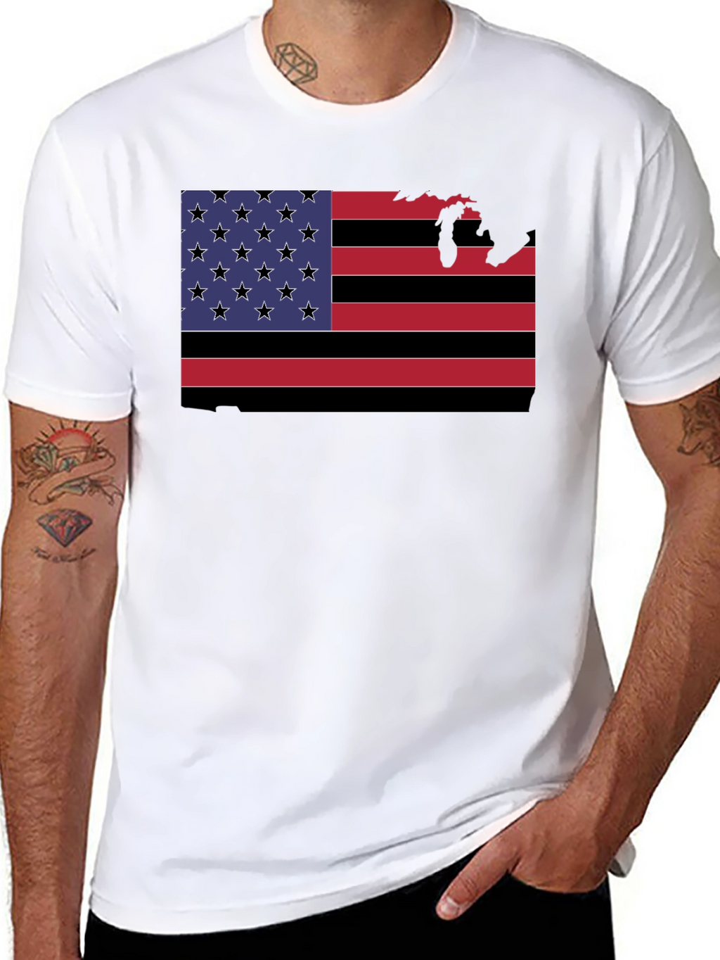 American Flag State Pride Graphic Tee