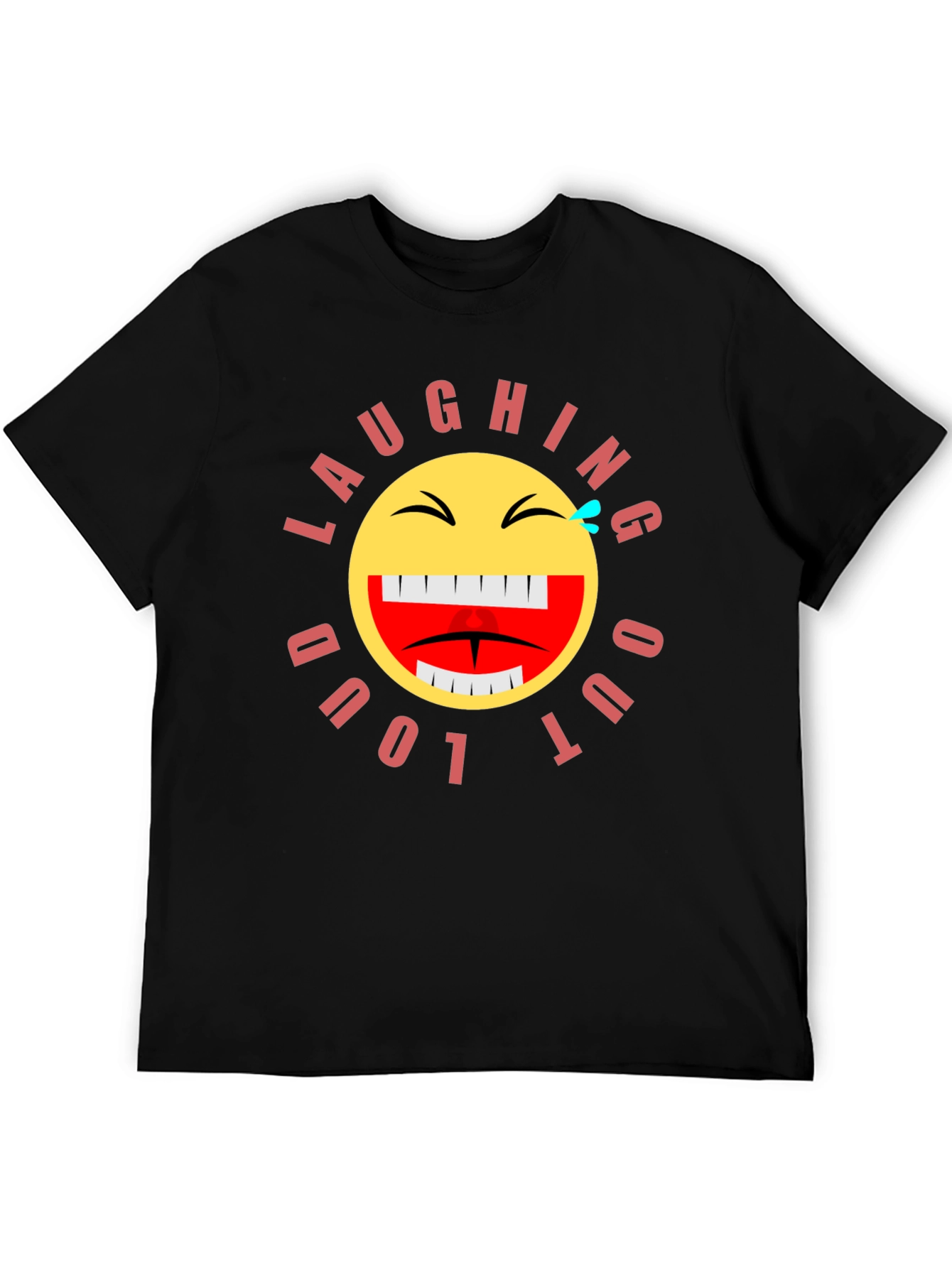 Laughing Out Loud Emoji Graphic T-Shirt