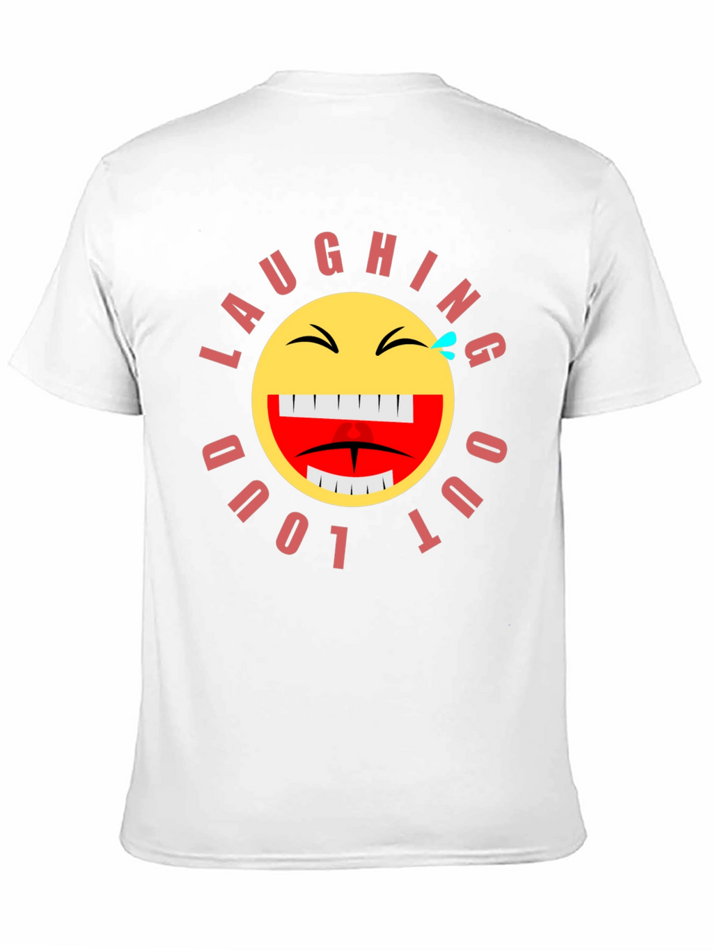Laughing Out Loud Emoji Graphic T-Shirt