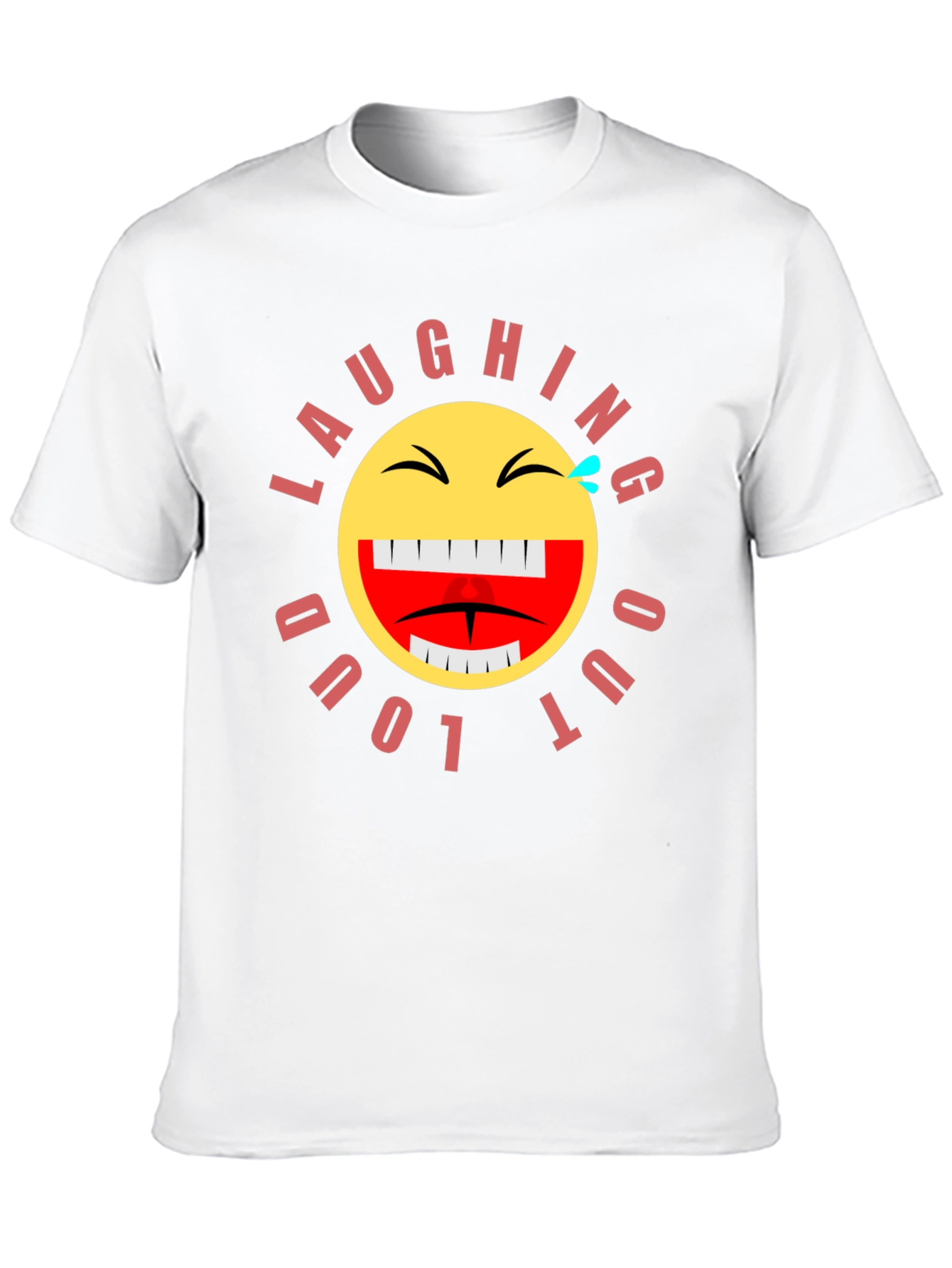 Laughing Out Loud Emoji Graphic T-Shirt