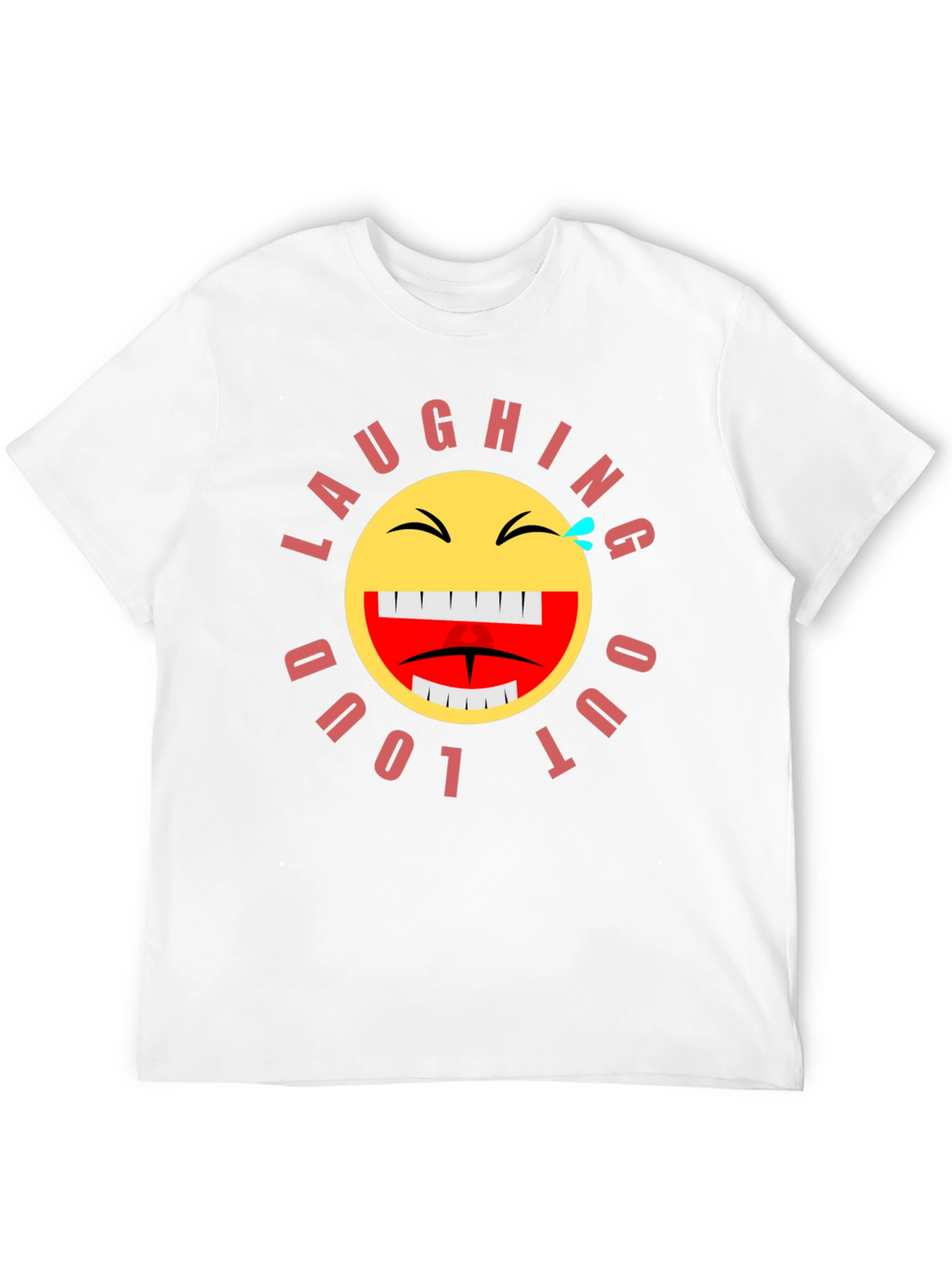 Laughing Out Loud Emoji Graphic T-Shirt