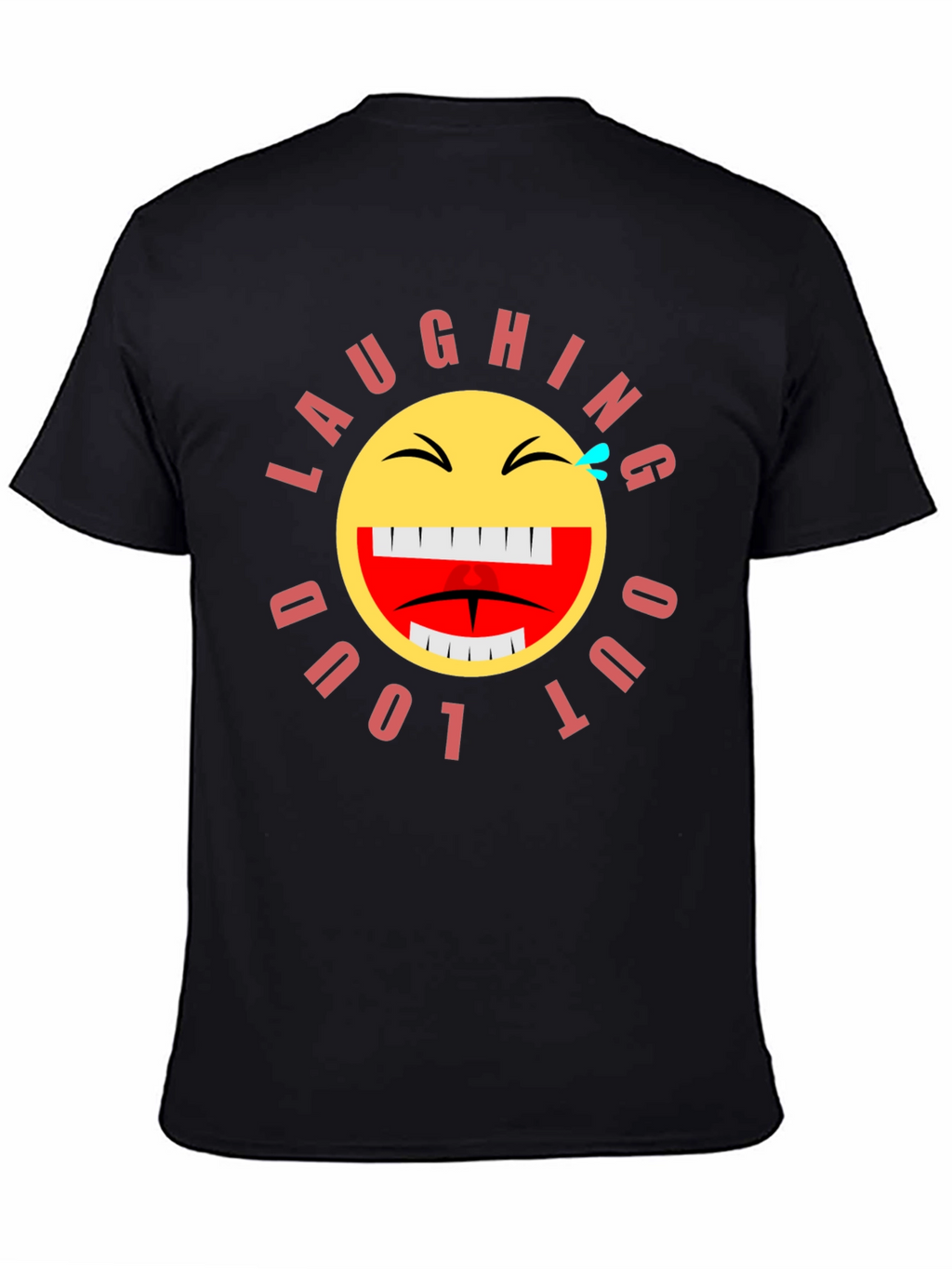 Laughing Out Loud Emoji Graphic T-Shirt
