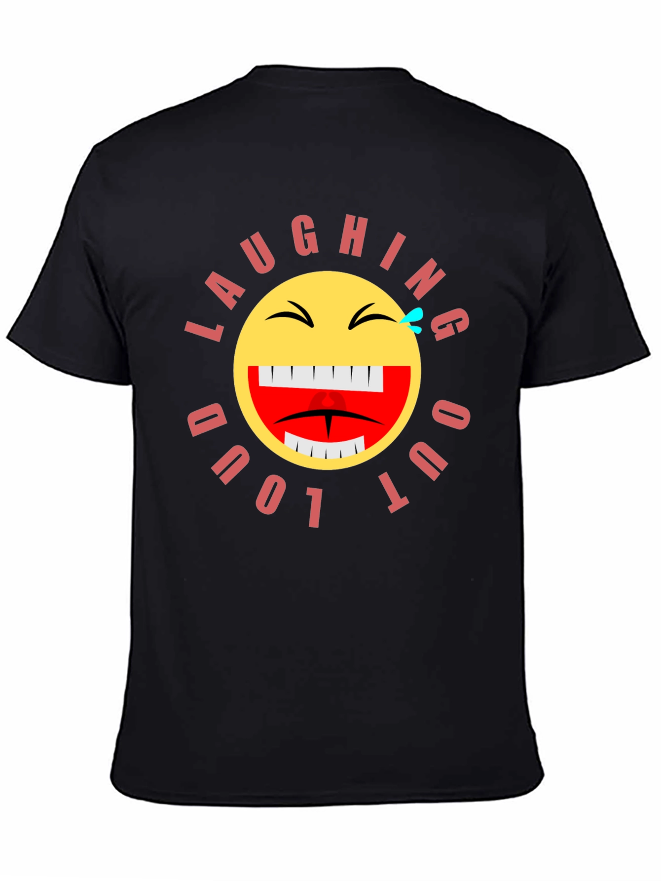 Laughing Out Loud Emoji Graphic T-Shirt